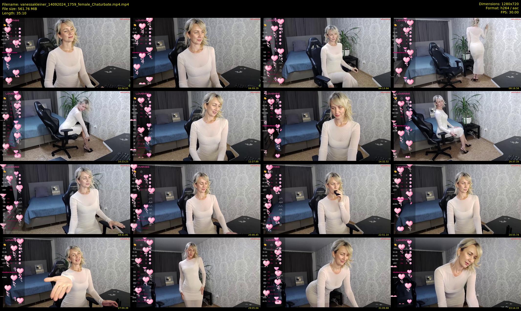 vanessakleiner — 36 minute Chaturbate female cam show recording, 720p, Sep 14, 2024
