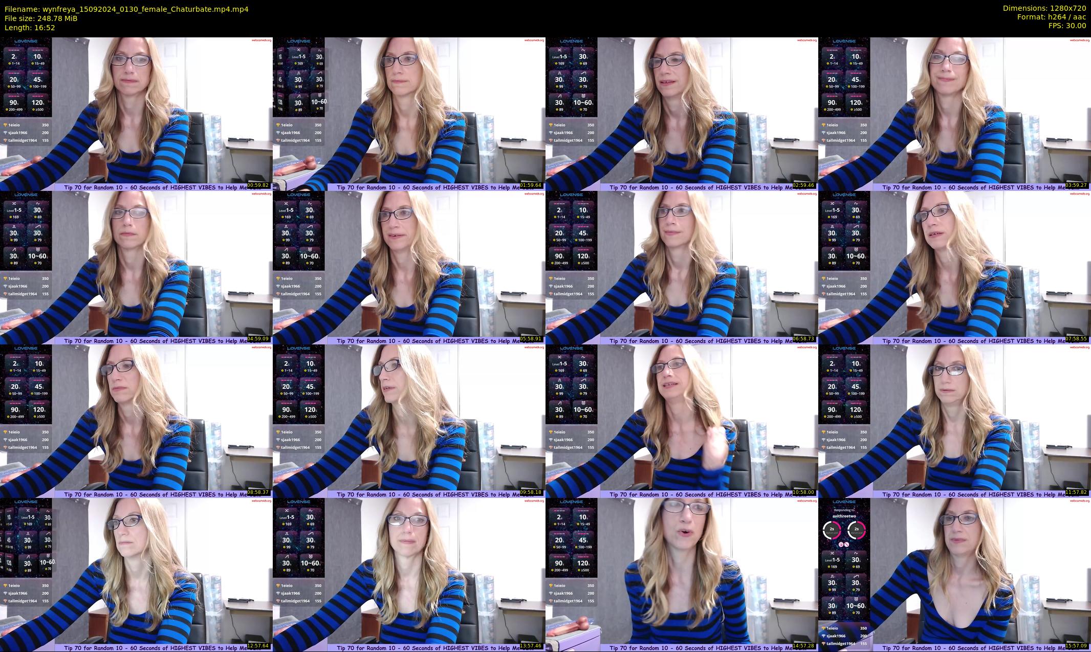 wynfreya — 17 minute Chaturbate female cam show recording, 720p, Sep 15, 2024