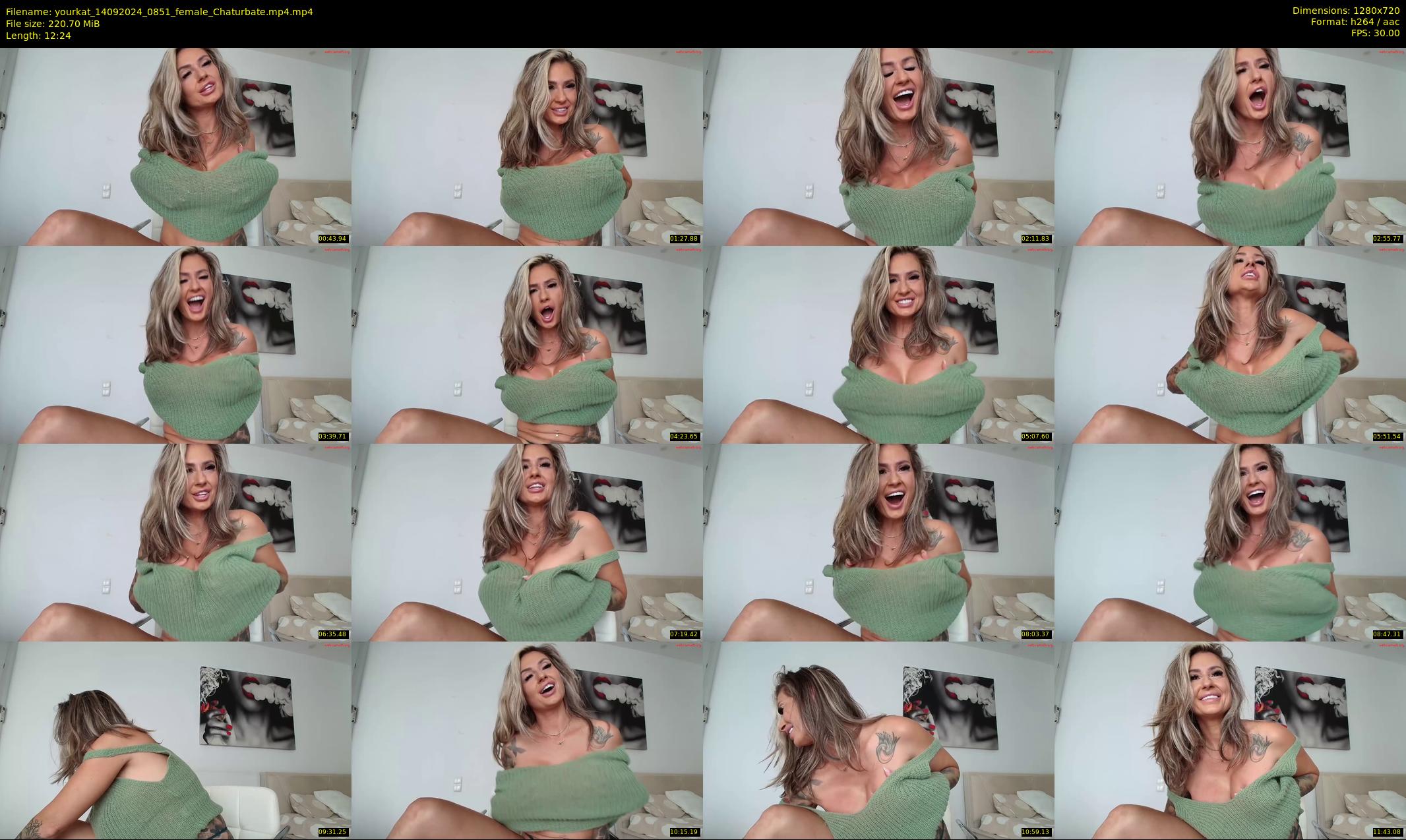 yourkat — 13 minute Chaturbate female cam show recording, 720p, Sep 14, 2024