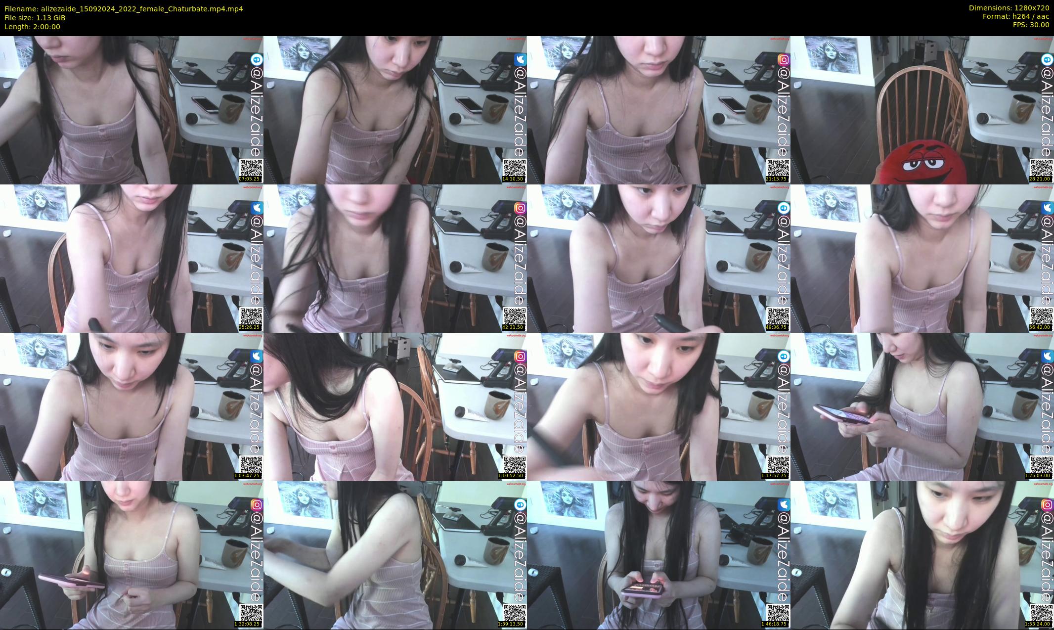 alizezaide — 120 minute Chaturbate female cam show recording, 720p, Sep 15, 2024