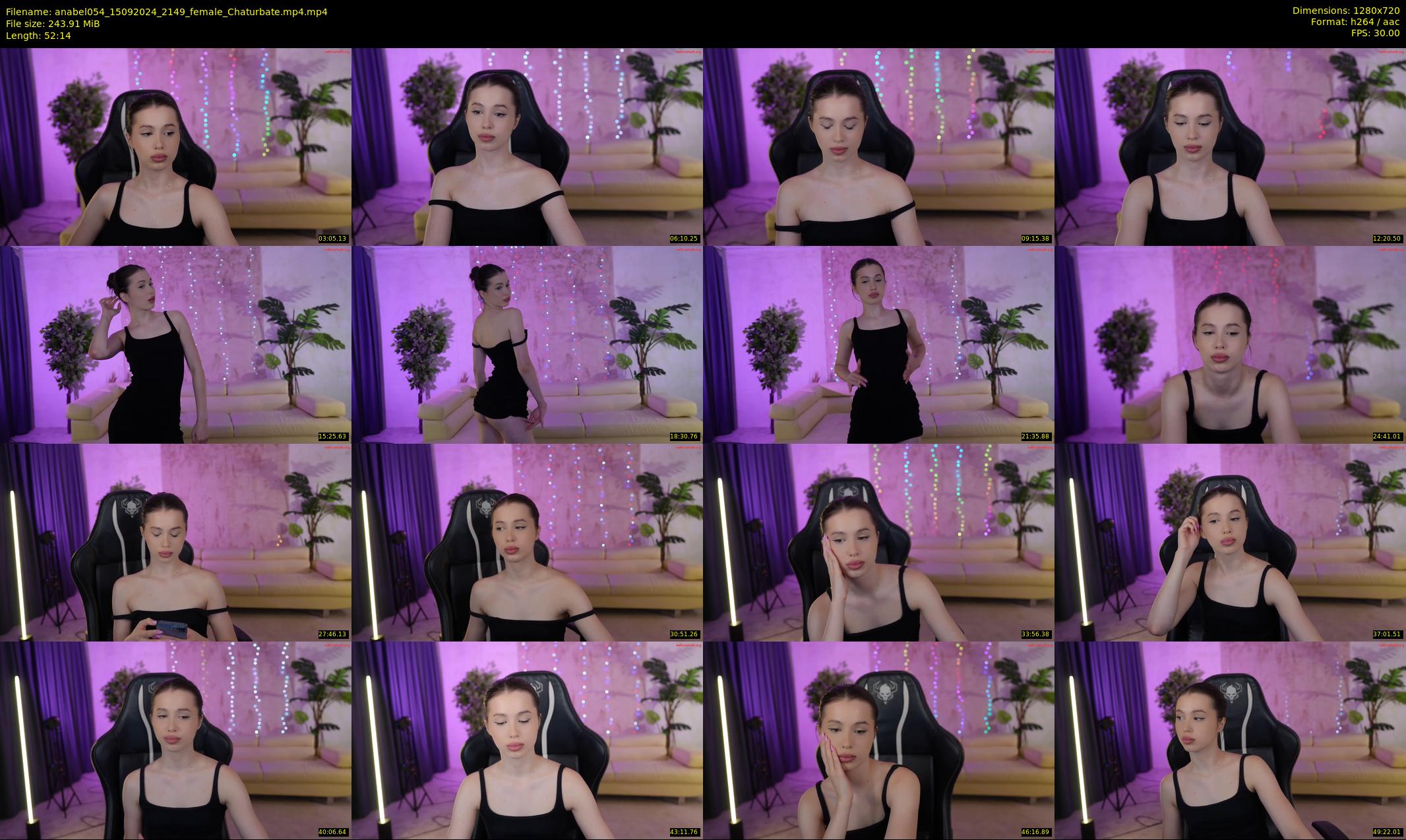anabel054 — 53 minute Chaturbate female cam show recording, 720p, Sep 15, 2024