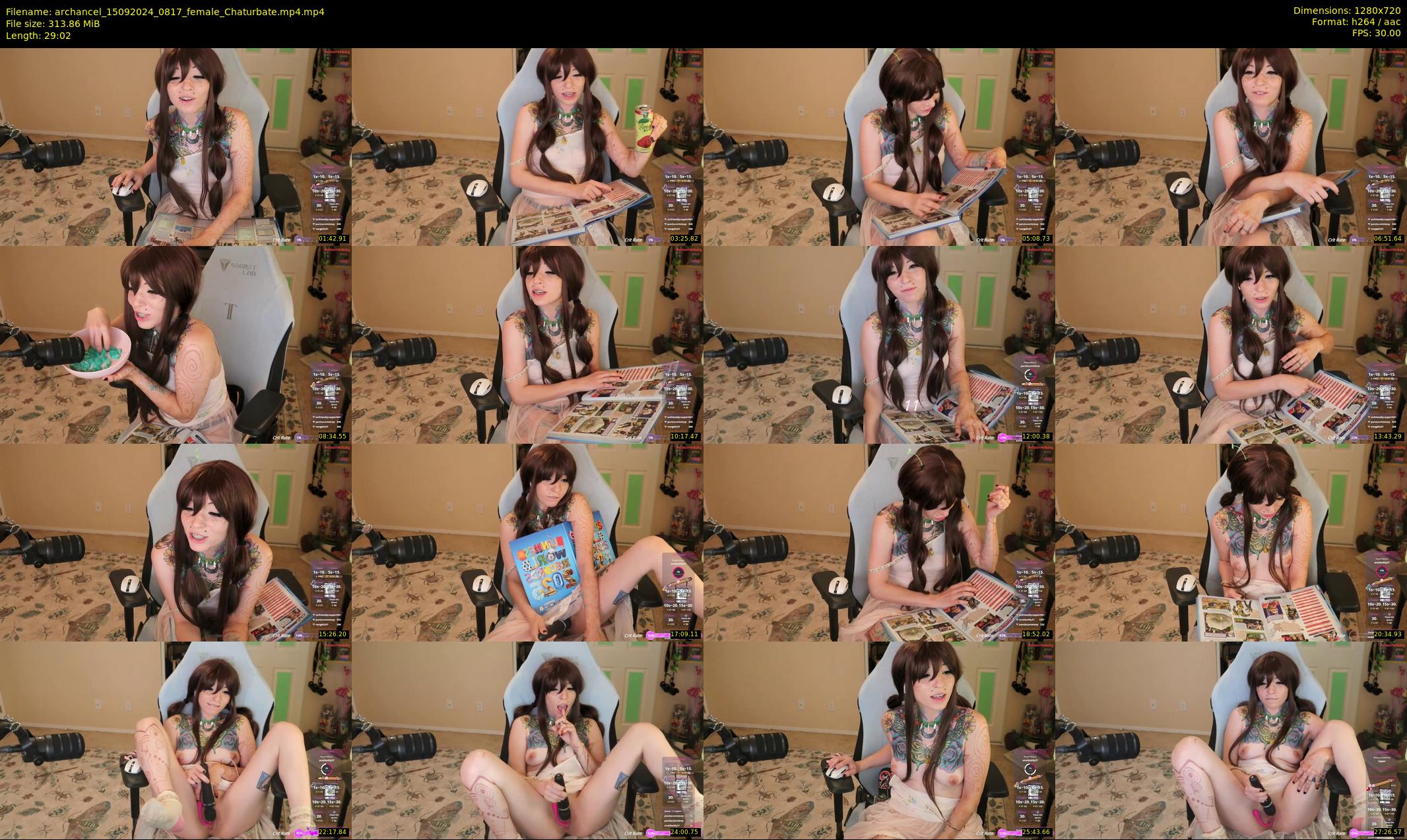 archancel — 30 minute Chaturbate female cam show recording, 720p, Sep 15, 2024