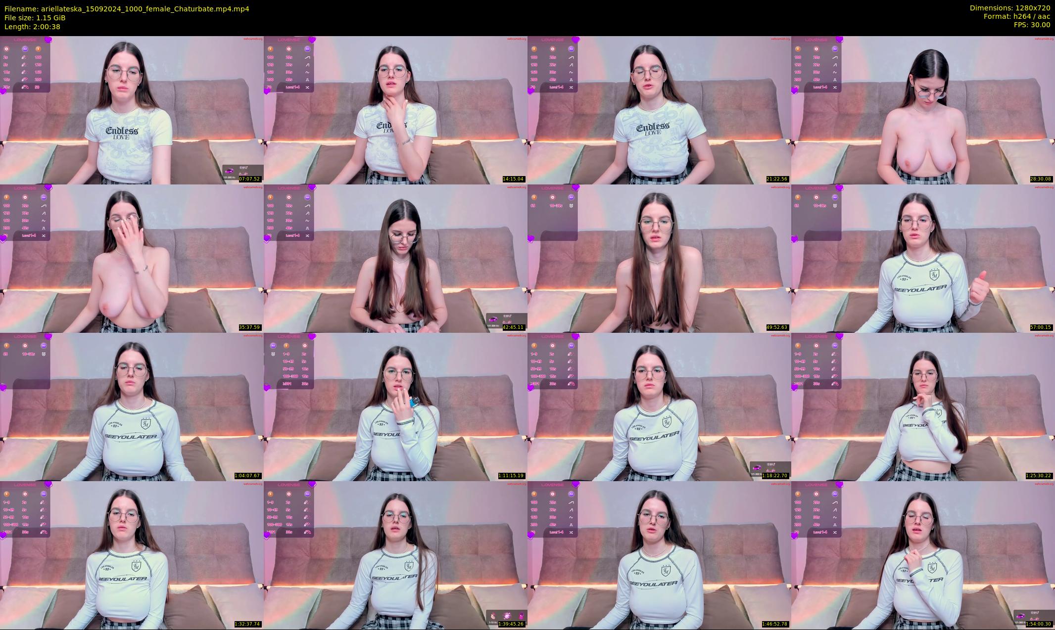 ariellateska — 121 minute Chaturbate female cam show recording, 720p, Sep 15, 2024
