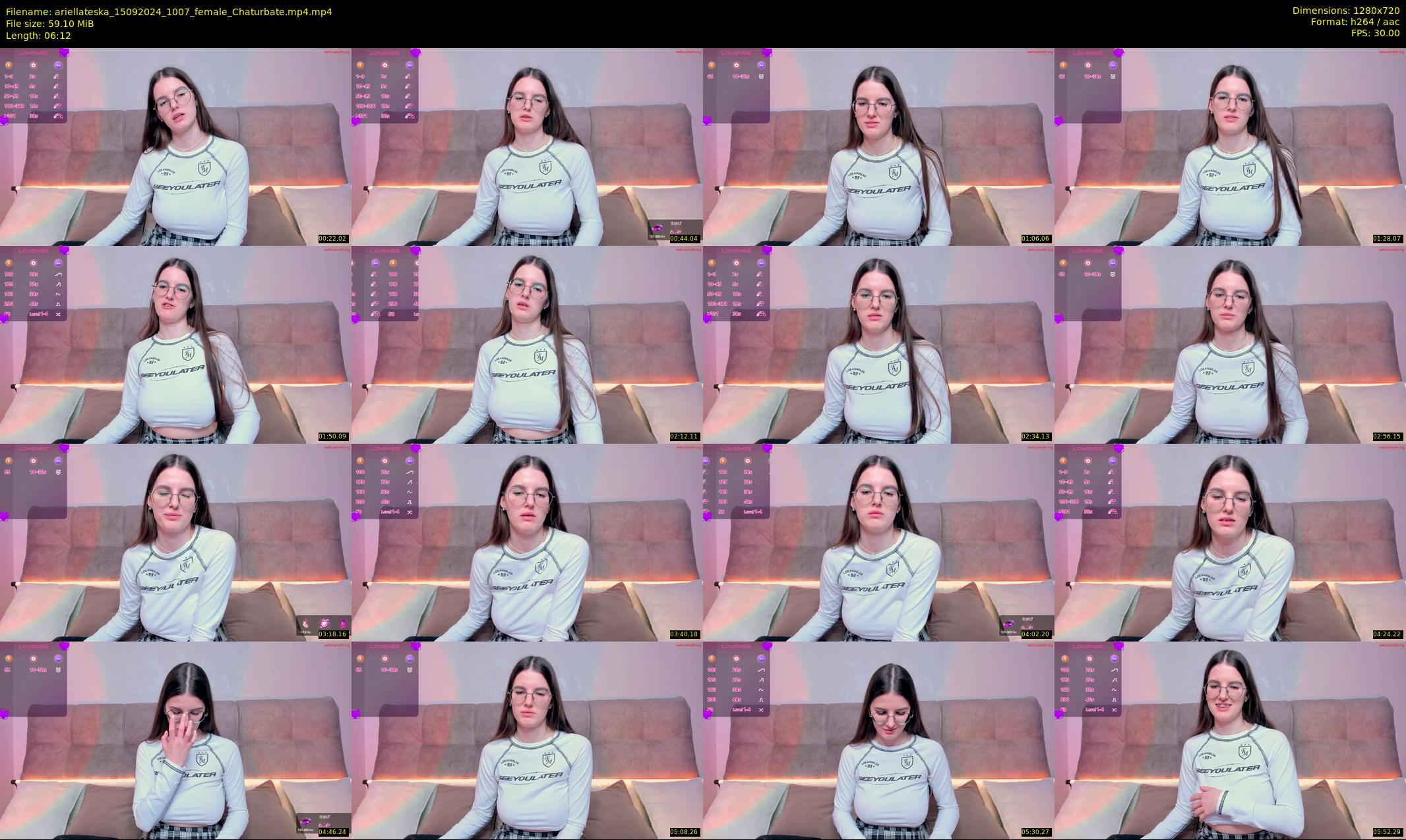 ariellateska — 7 minute Chaturbate female cam show recording, 720p, Sep 15, 2024