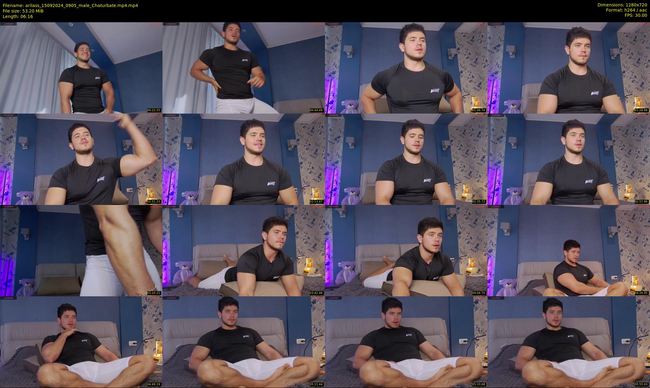 arilass — 7 minute Chaturbate male cam show recording, 720p, Sep 15, 2024