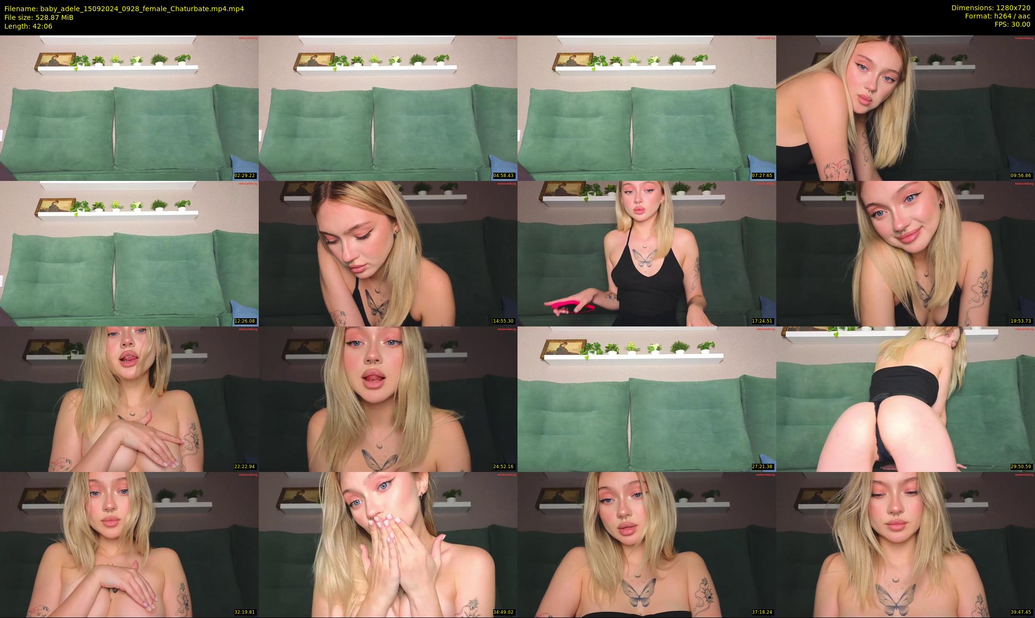 baby_adele — 43 minute Chaturbate female cam show recording, 720p, Sep 15, 2024