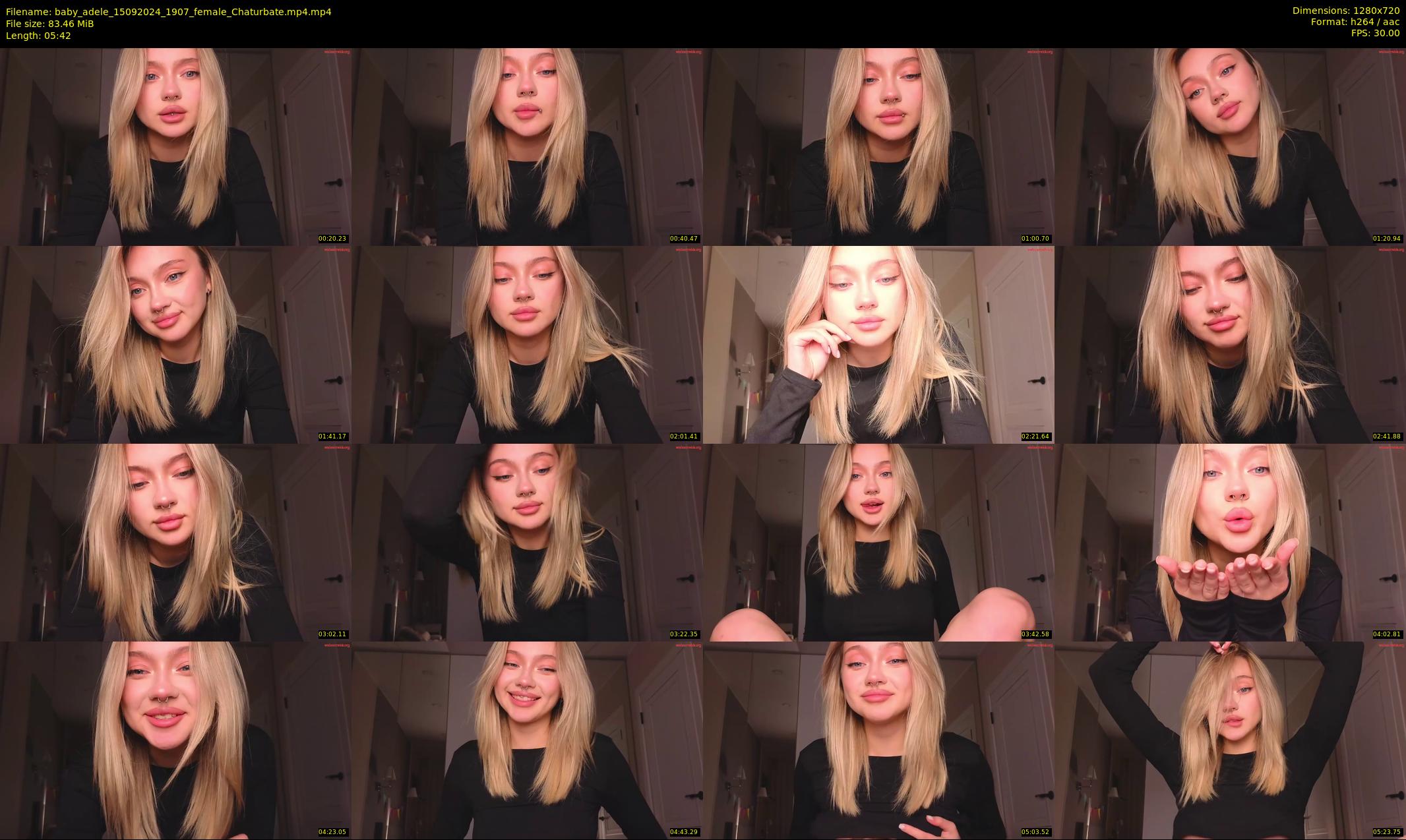 baby_adele — 6 minute Chaturbate female cam show recording, 720p, Sep 15, 2024