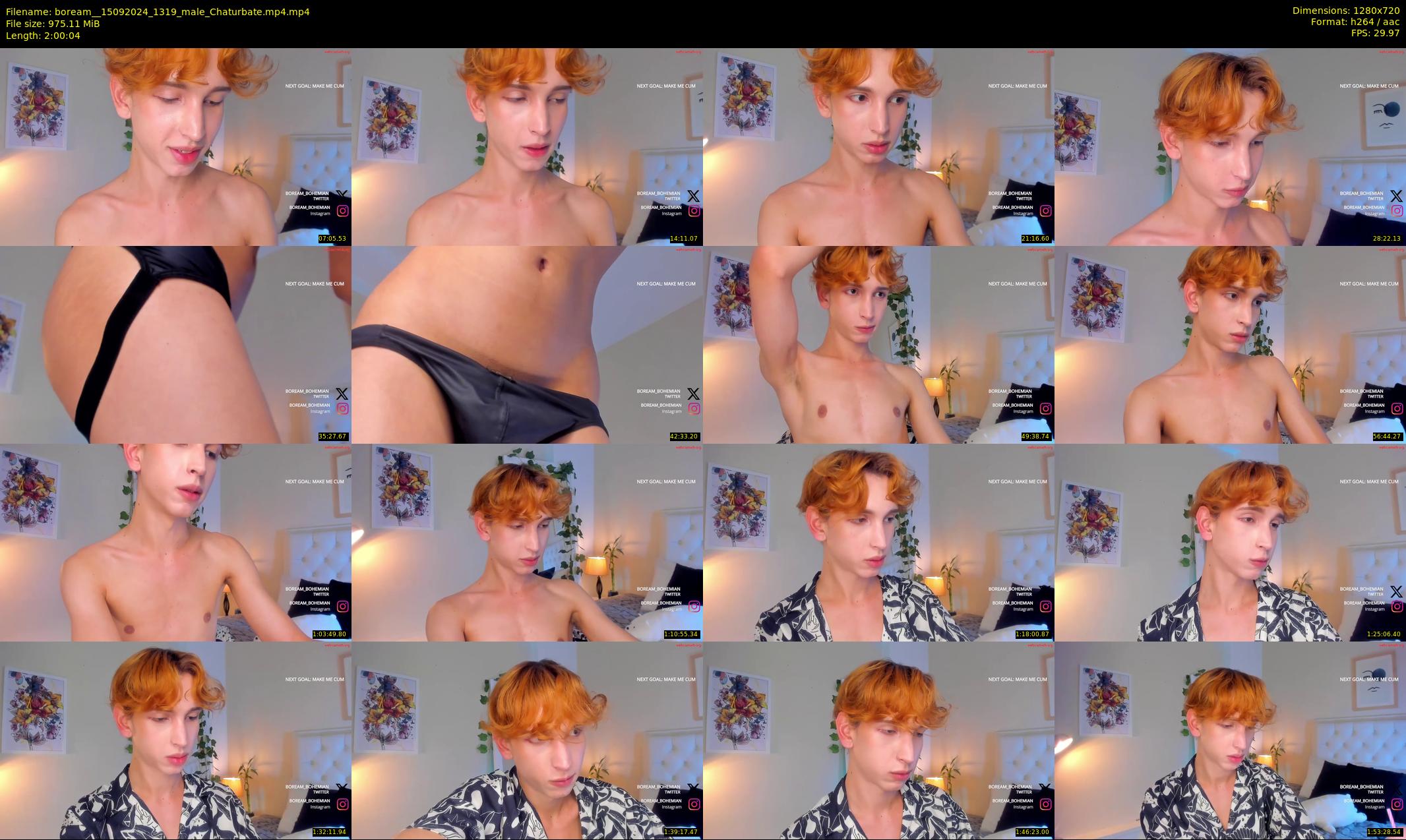 boream_ — 121 minute Chaturbate male cam show recording, 720p, Sep 15, 2024