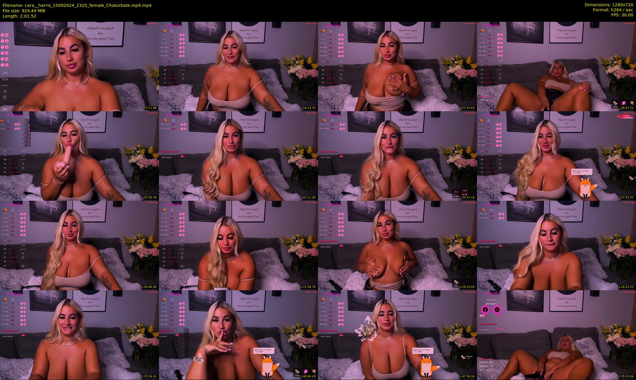 cara__harris — 122 minute Chaturbate female cam show recording, 720p, Sep 15, 2024