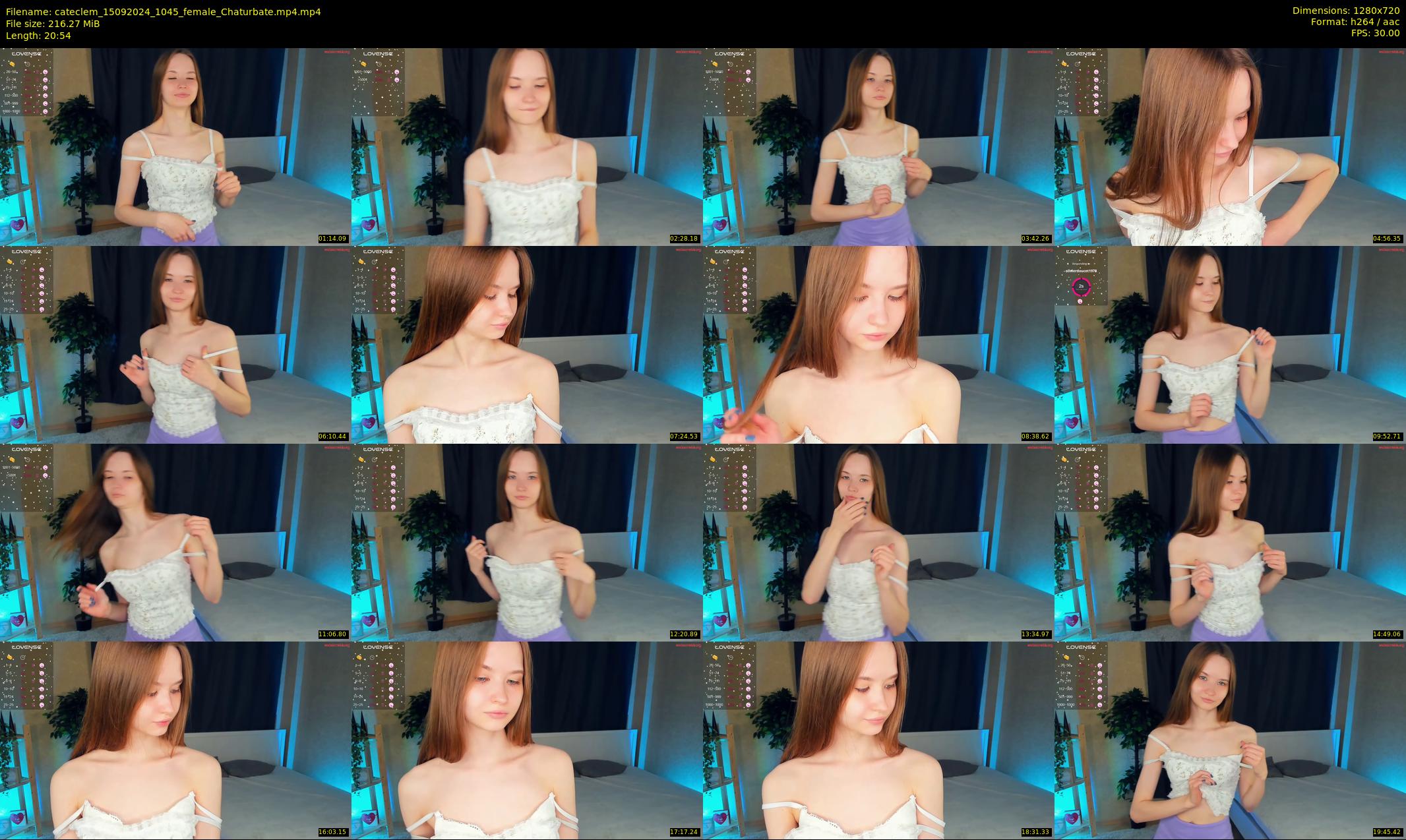cateclem — 21 minute Chaturbate female cam show recording, 720p, Sep 15, 2024