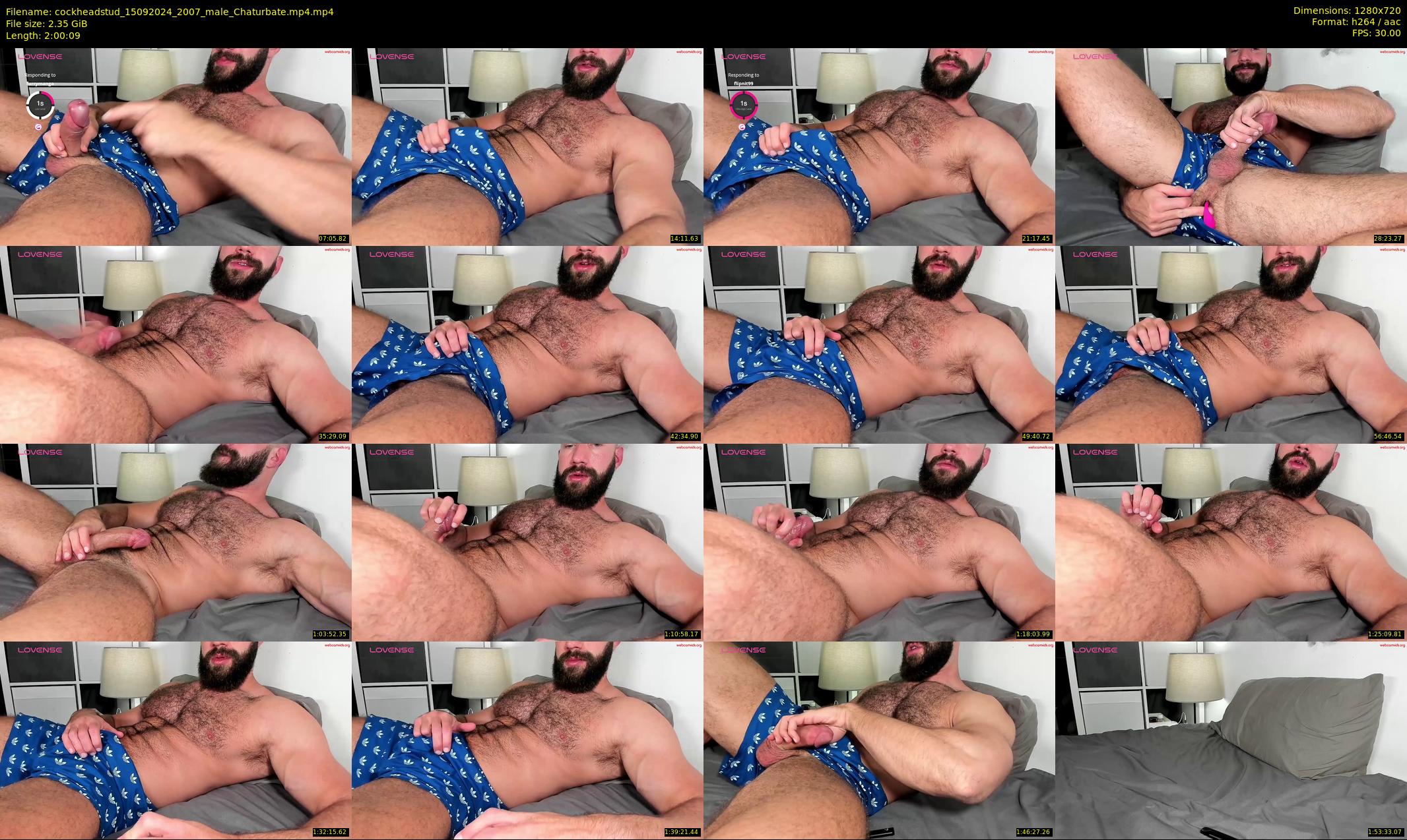 cockheadstud — 121 minute Chaturbate male cam show recording, 720p, Sep 15, 2024