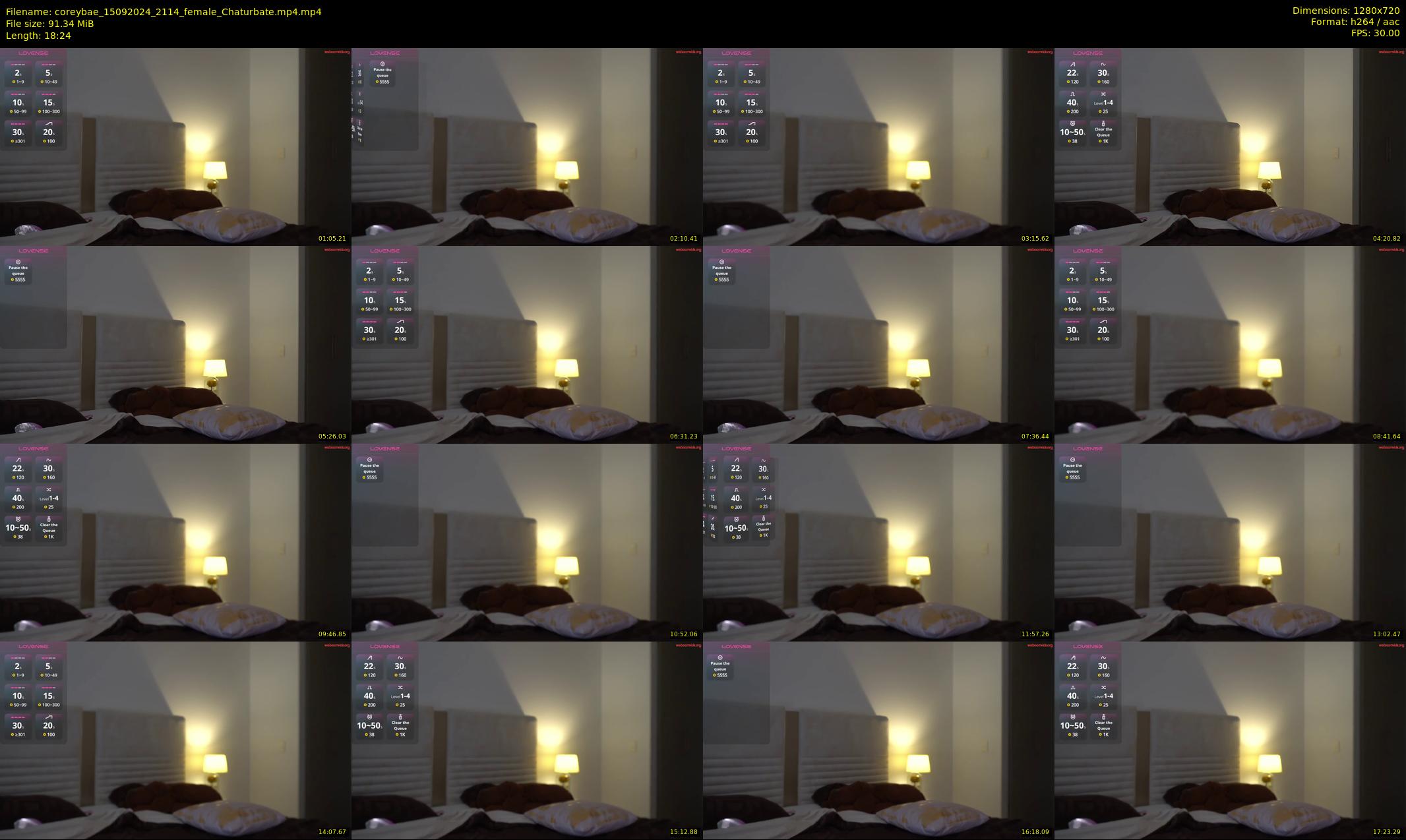 coreybae — 19 minute Chaturbate female cam show recording, 720p, Sep 15, 2024