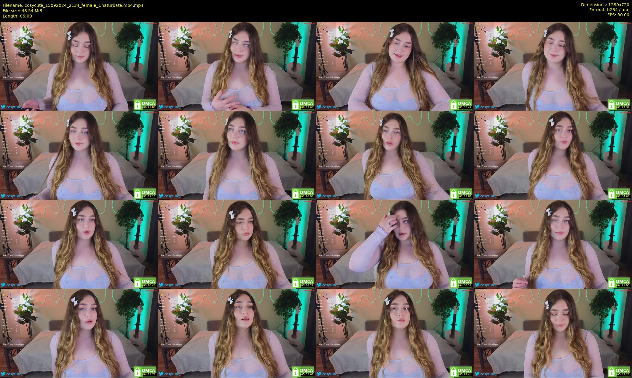cosycute — 7 minute Chaturbate female cam show recording, 720p, Sep 15, 2024