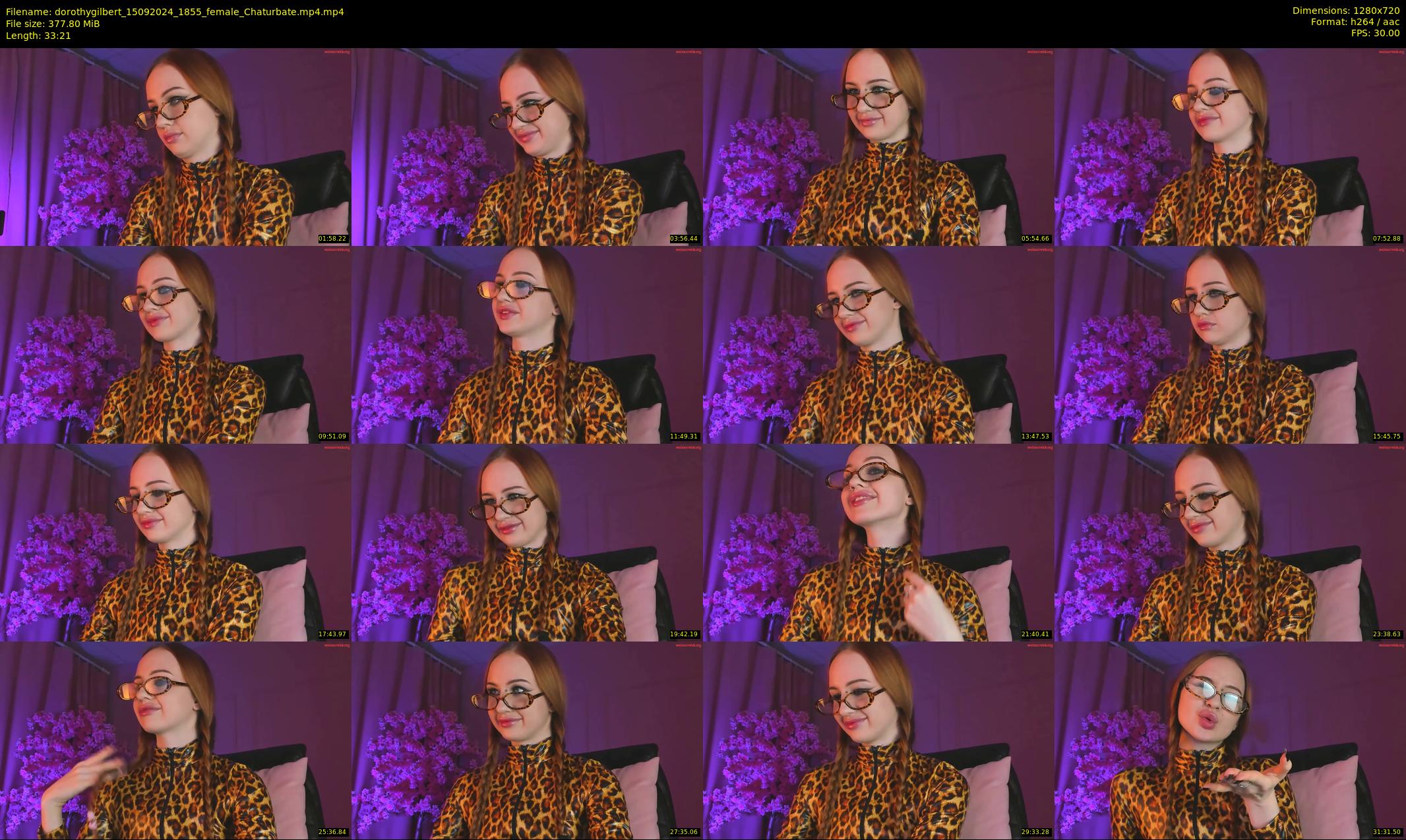 dorothygilbert — 34 minute Chaturbate female cam show recording, 720p, Sep 15, 2024