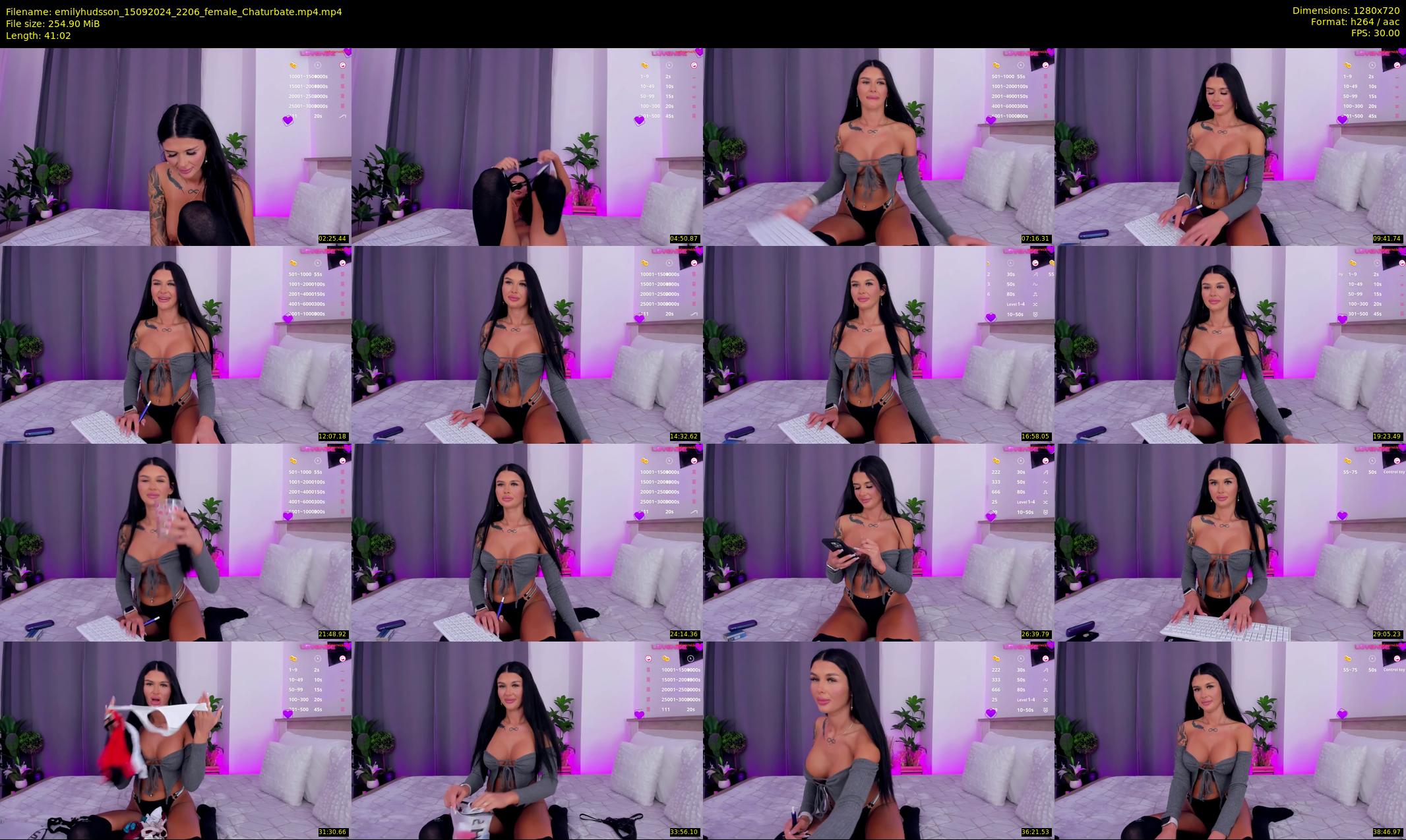 emilyhudsson — 42 minute Chaturbate female cam show recording, 720p, Sep 15, 2024
