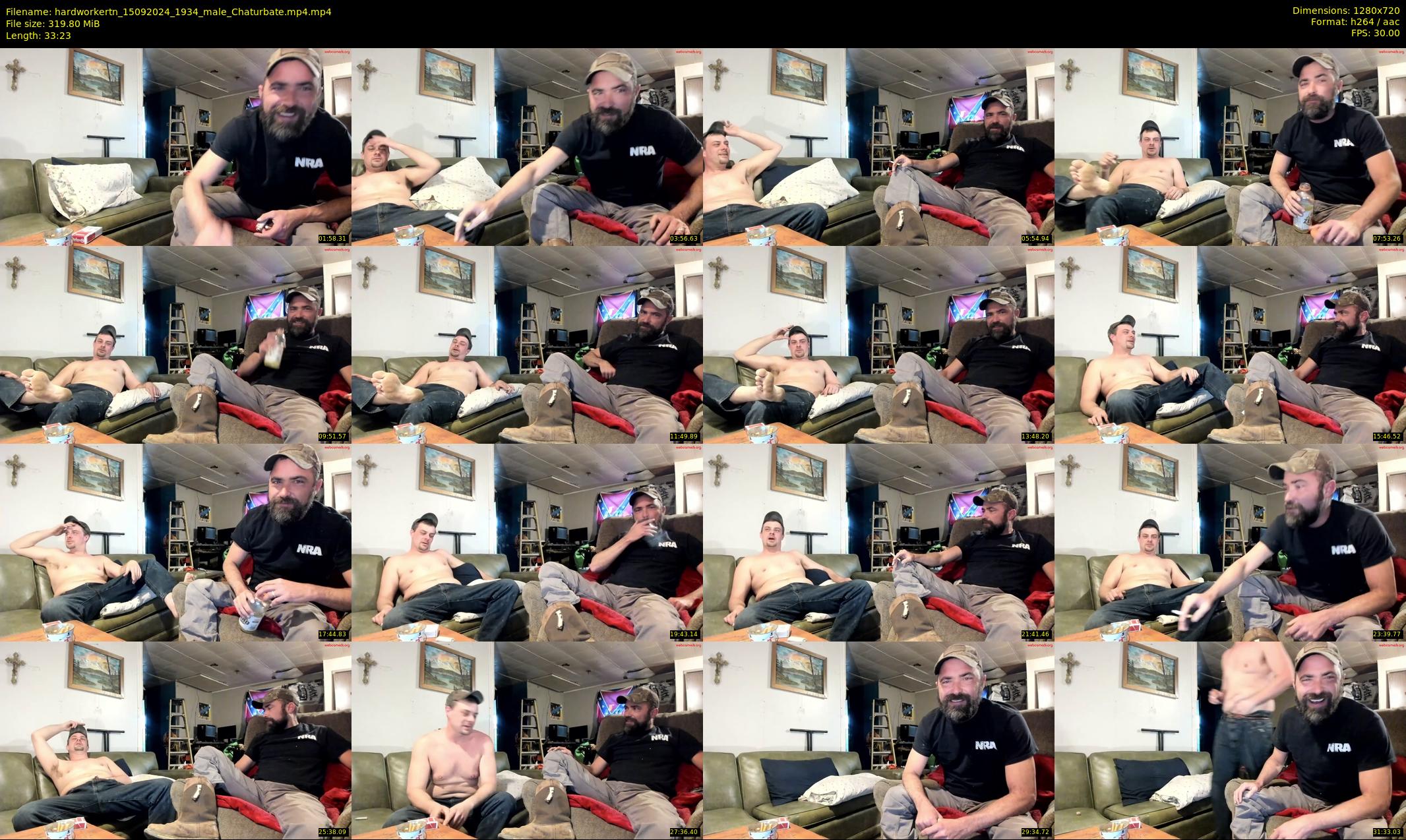 hardworkertn — 34 minute Chaturbate male cam show recording, 720p, Sep 15, 2024