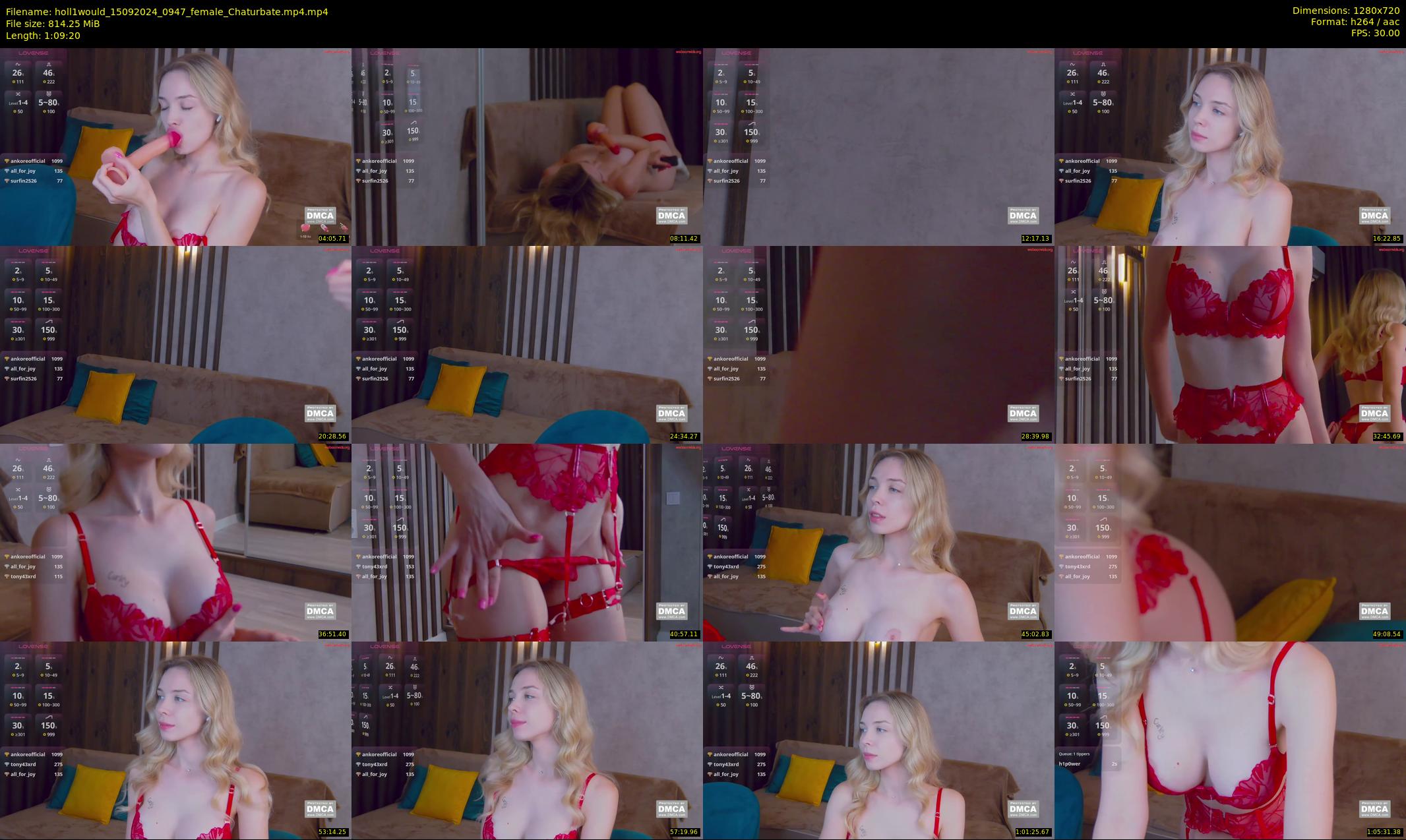 holl1would — 70 minute Chaturbate female cam show recording, 720p, Sep 15, 2024