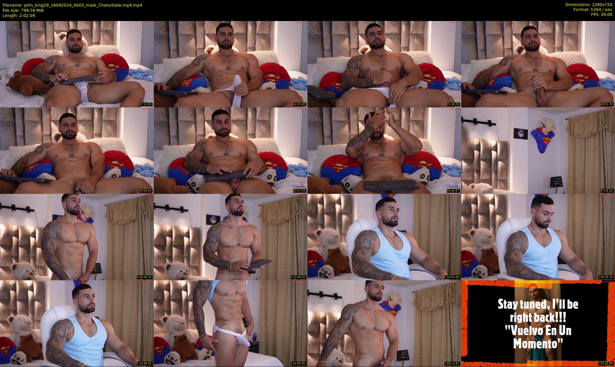 john_king29 — 123 minute Chaturbate male cam show recording, 720p, Sep 16, 2024