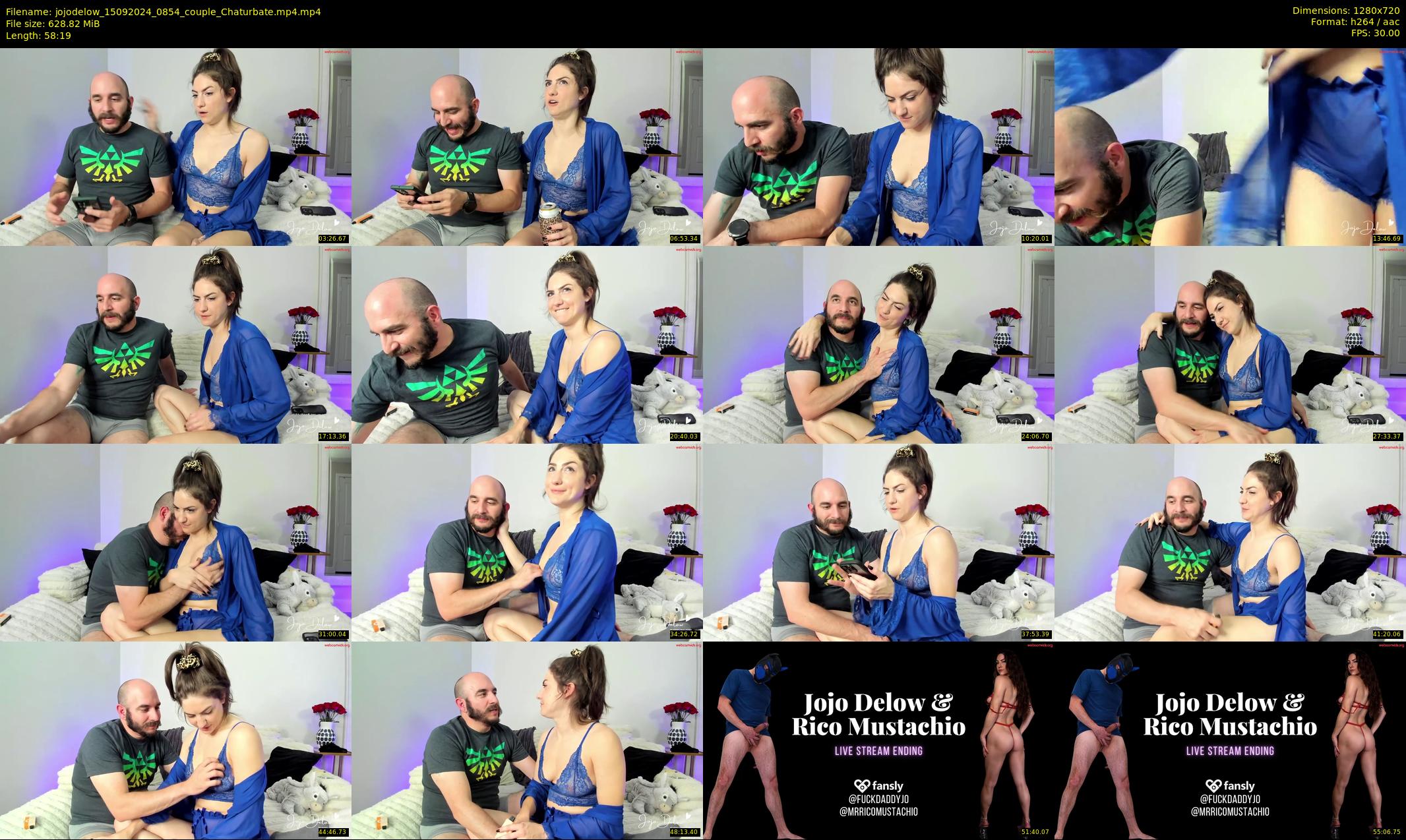 jojodelow — 59 minute Chaturbate female cam show recording, 720p, Sep 15, 2024