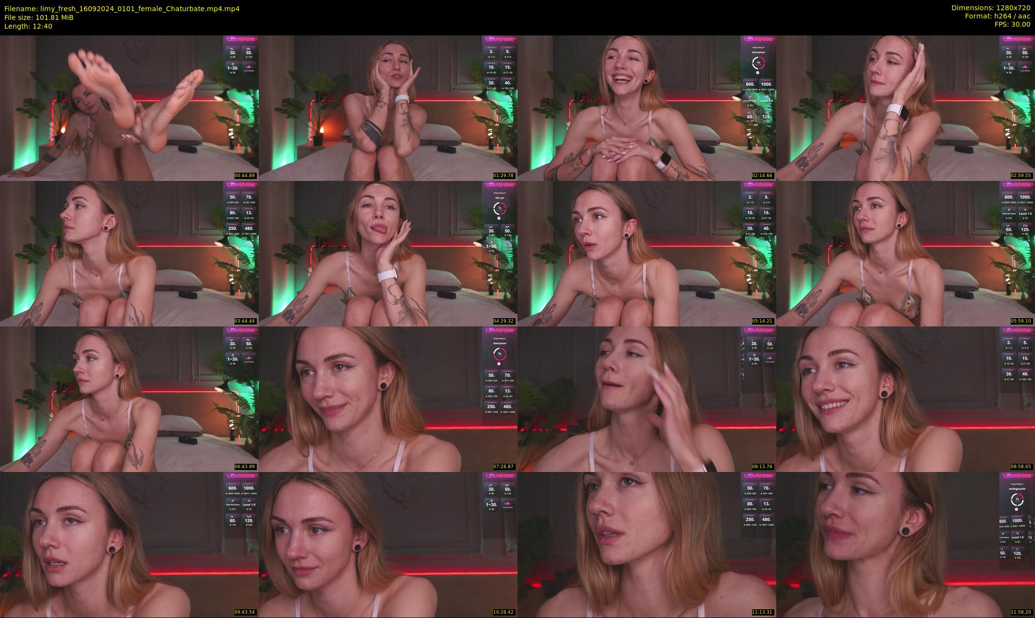 limy_fresh — 13 minute Chaturbate female cam show recording, 720p, Sep 16, 2024