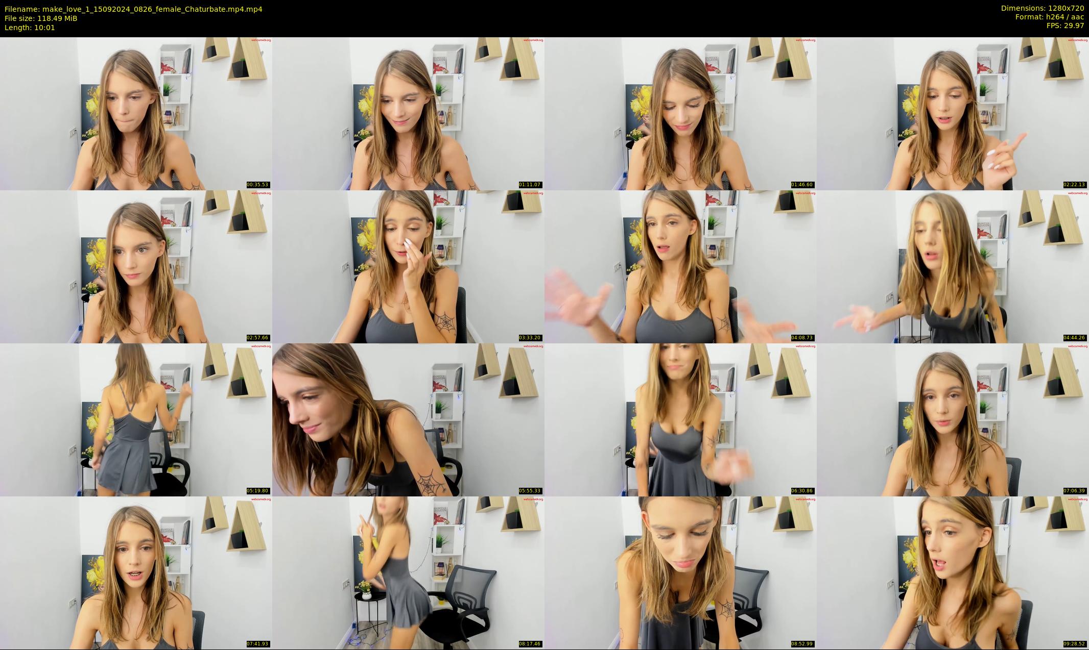 make_love_1 — 11 minute Chaturbate female cam show recording, 720p, Sep 15, 2024