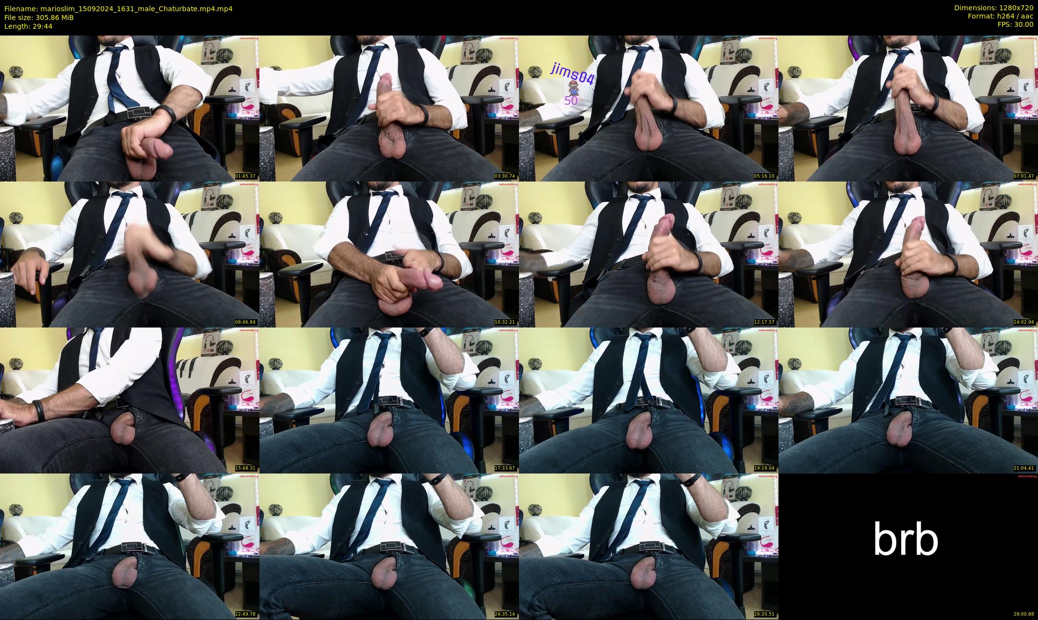 marioslim — 30 minute Chaturbate male cam show recording, 720p, Sep 15, 2024