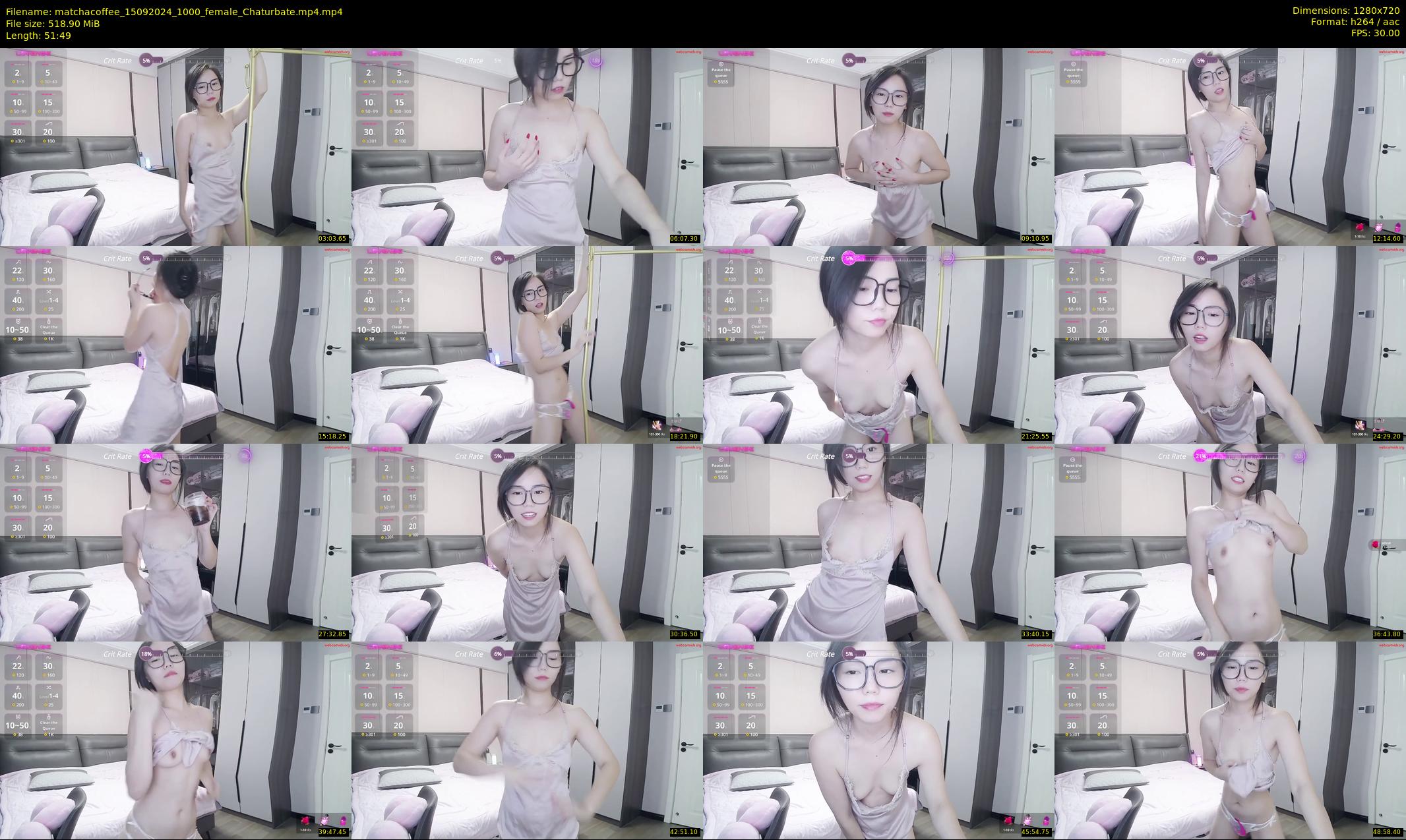 matchacoffee — 52 minute Chaturbate female cam show recording, 720p, Sep 15, 2024