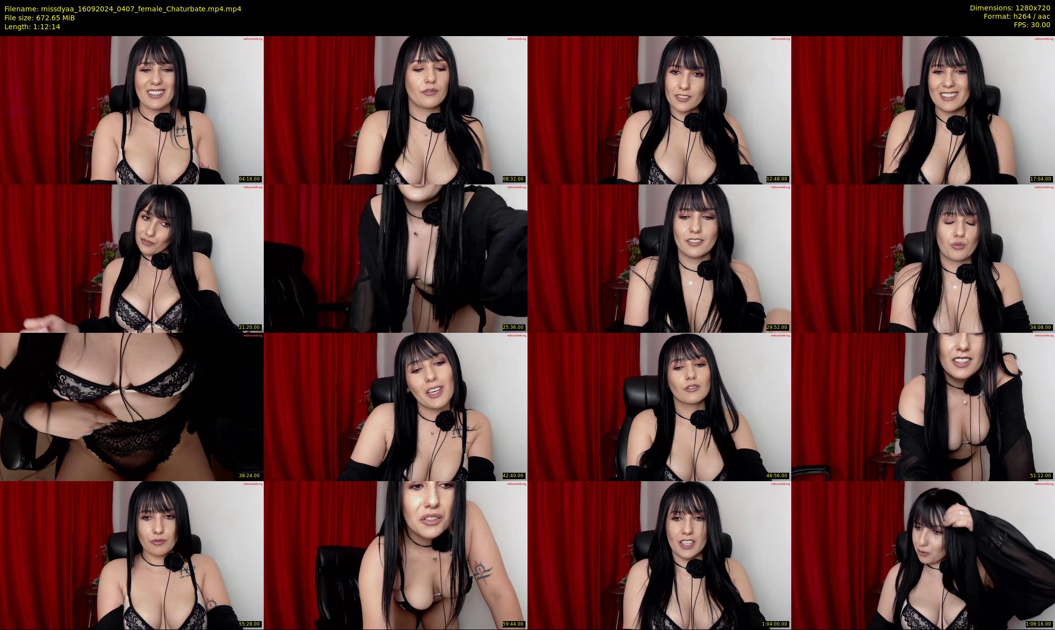 missdyaa — 73 minute Chaturbate female cam show recording, 720p, Sep 16, 2024