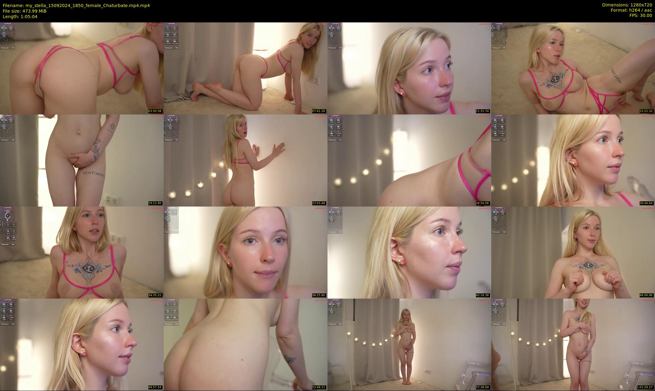 my_stella — 66 minute Chaturbate female cam show recording, 720p, Sep 15, 2024