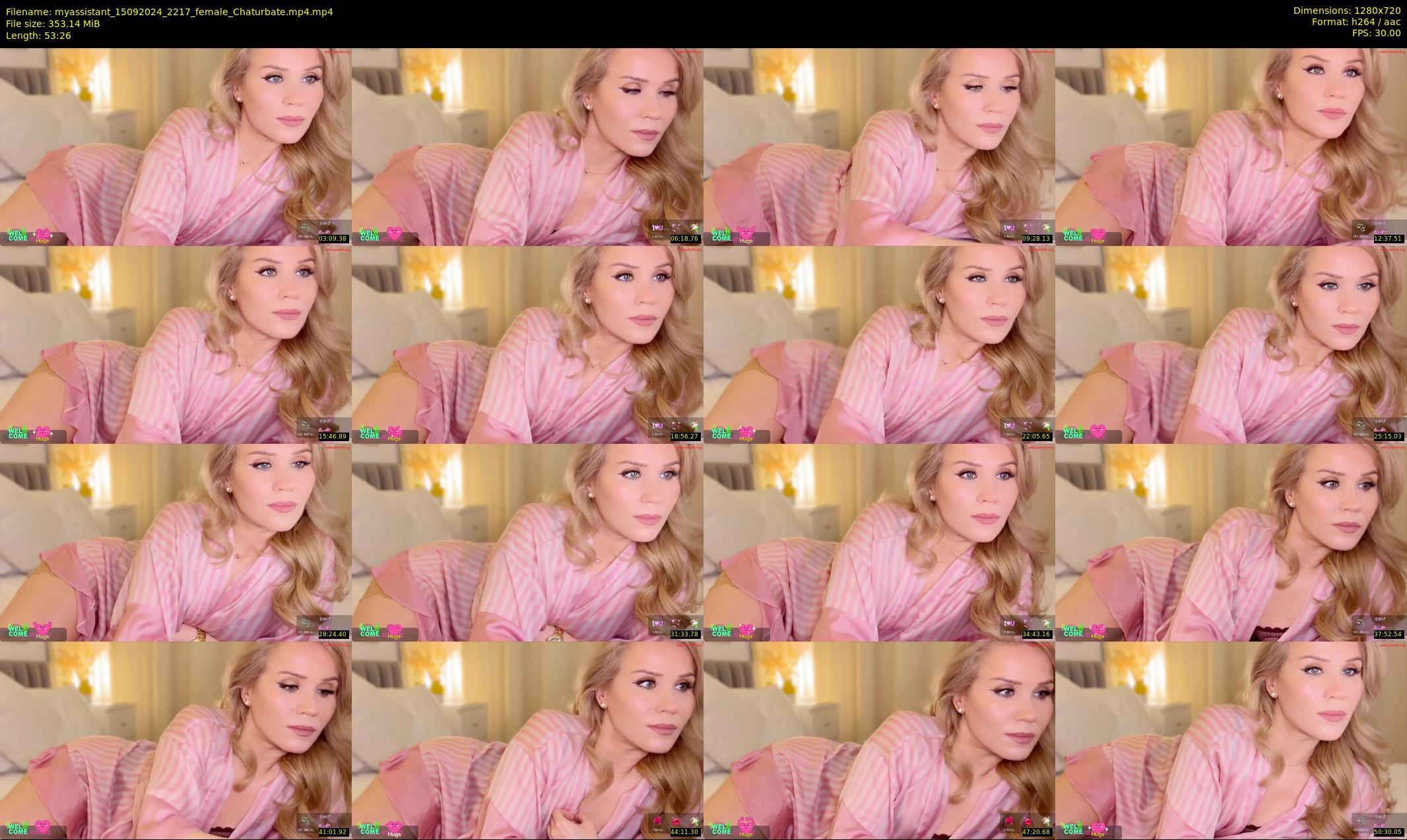 myassistant — 54 minute Chaturbate female cam show recording, 720p, Sep 15, 2024