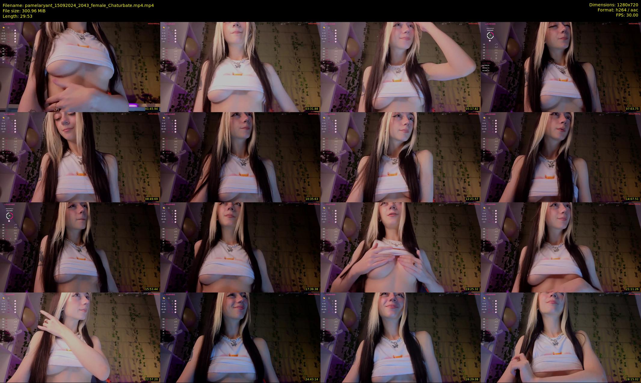 pamelaryant — 30 minute Chaturbate female cam show recording, 720p, Sep 15, 2024
