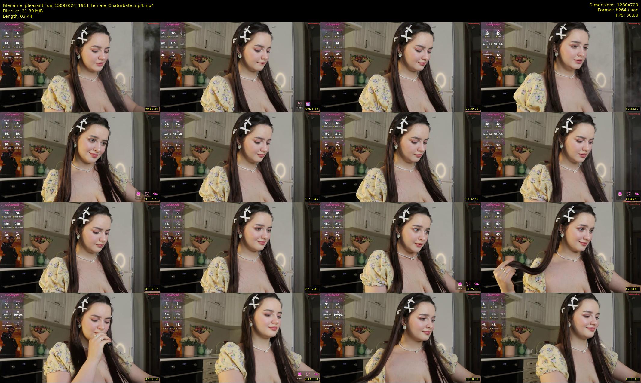 pleasant_fun — 4 minute Chaturbate female cam show recording, 720p, Sep 15, 2024