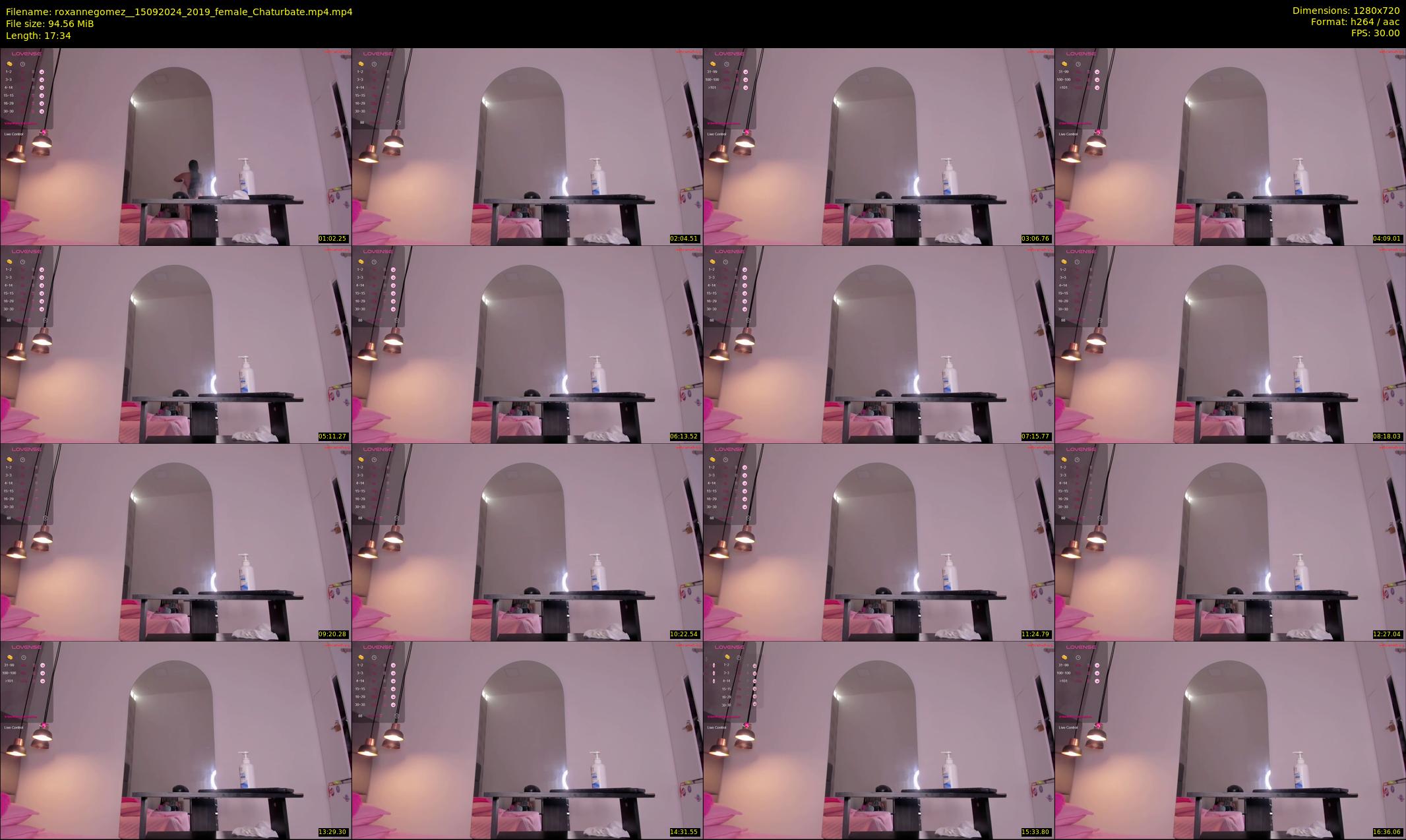 roxannegomez_ — 18 minute Chaturbate female cam show recording, 720p, Sep 15, 2024
