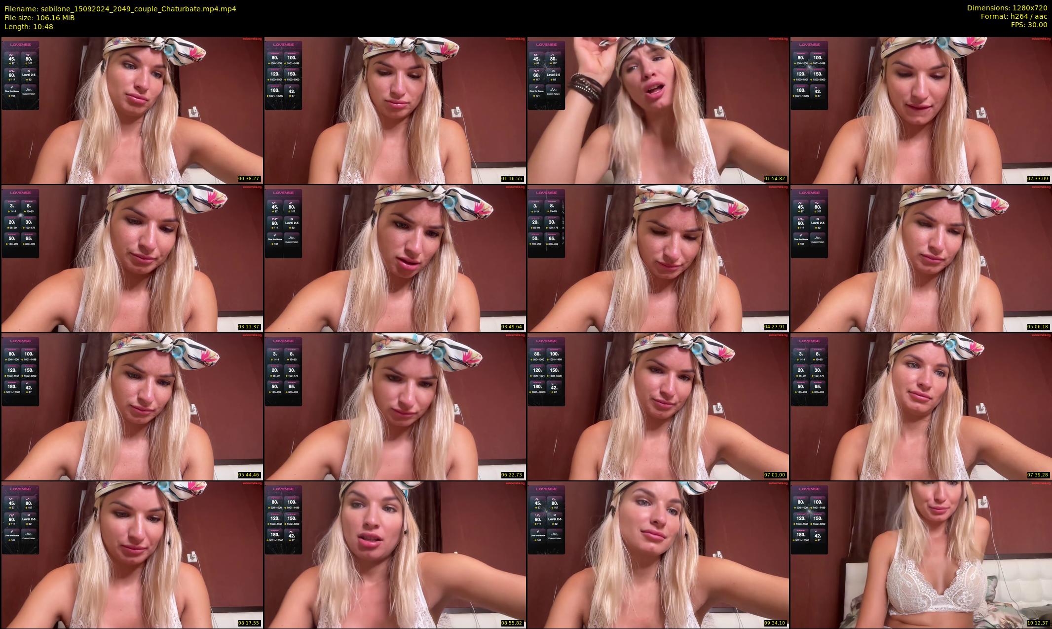 sebilone — 11 minute Chaturbate couple cam show recording, 720p, Sep 15, 2024