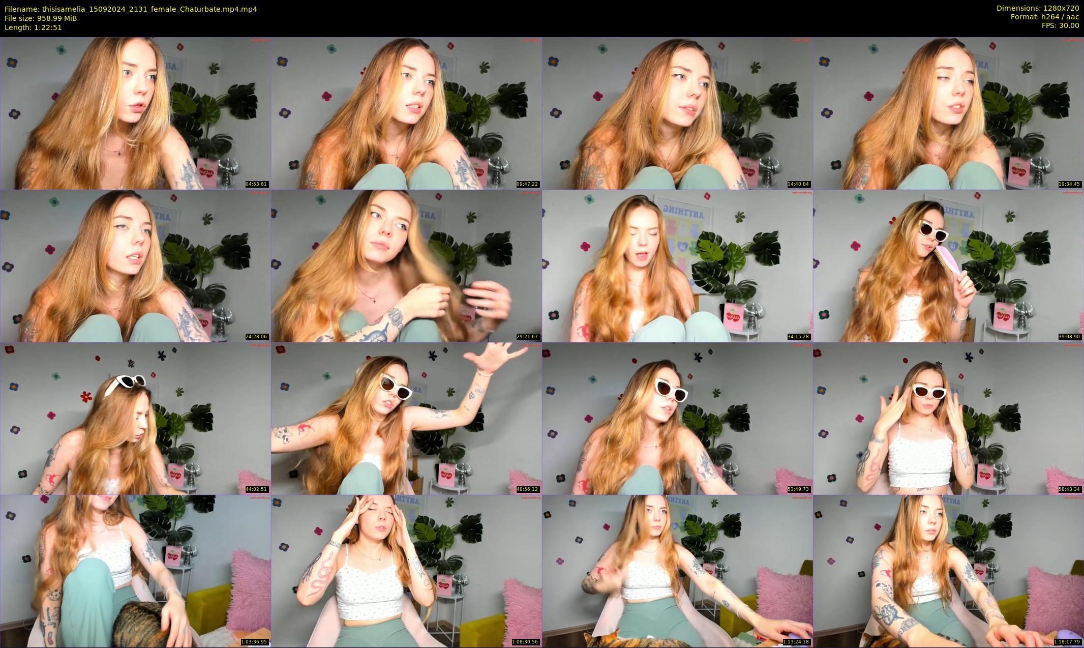 thisisamelia — 83 minute Chaturbate female cam show recording, 720p, Sep 15, 2024