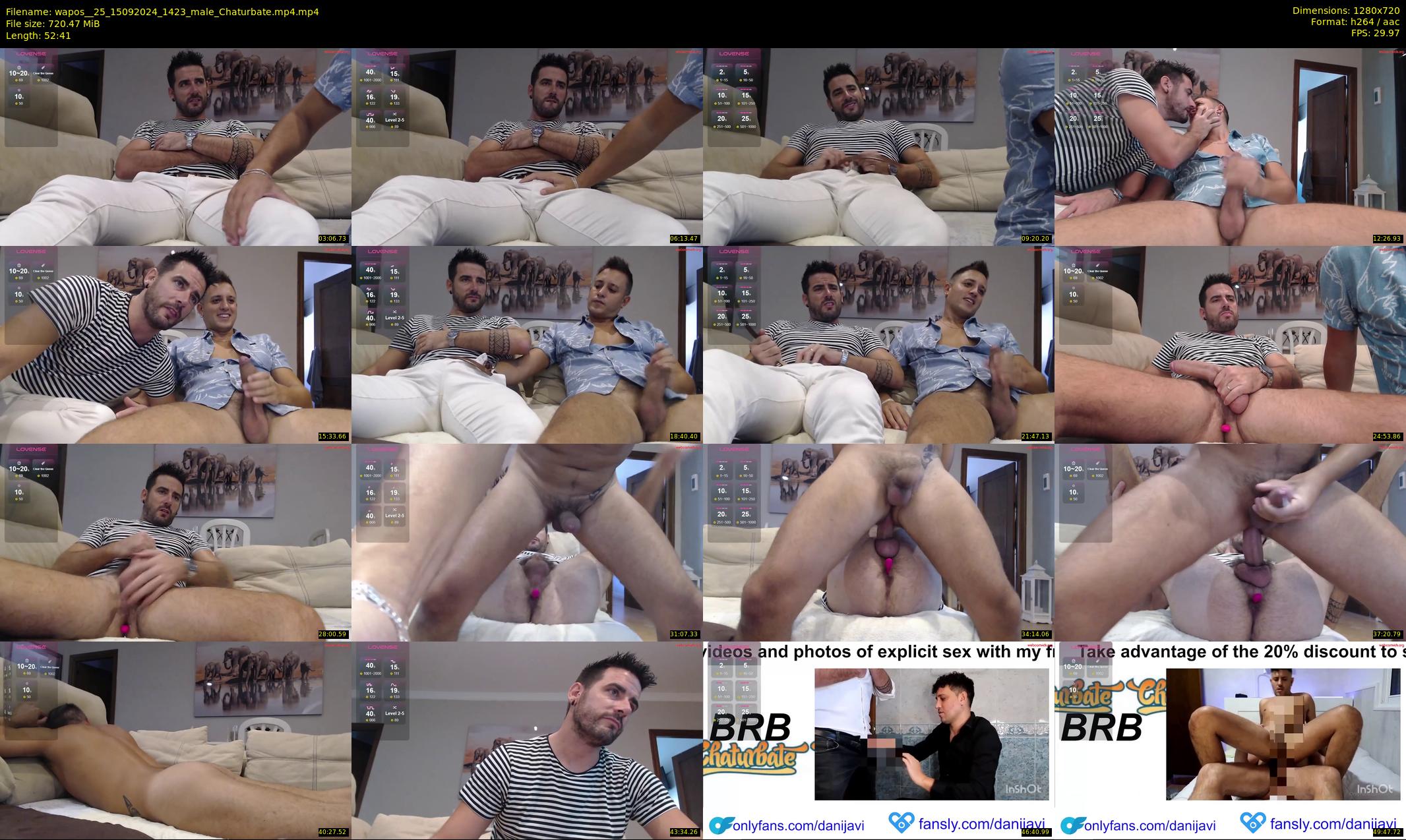 wapos__25 — 53 minute Chaturbate male cam show recording, 720p, Sep 15, 2024