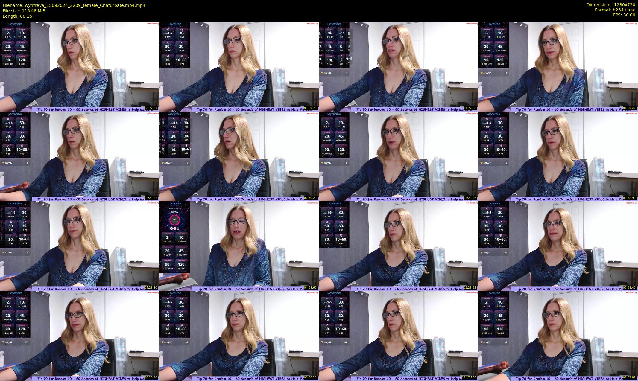 wynfreya — 9 minute Chaturbate female cam show recording, 720p, Sep 15, 2024