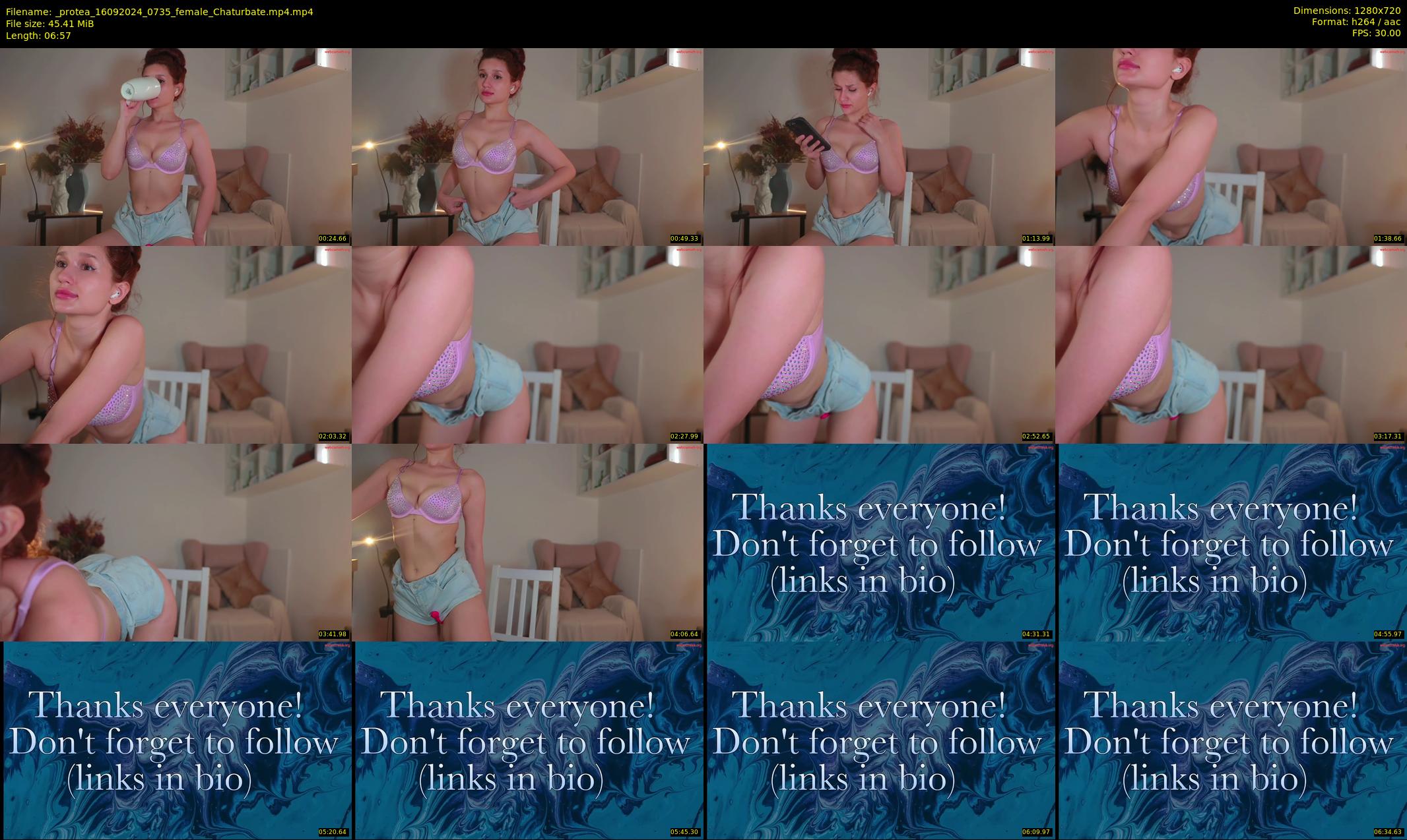 _protea — 7 minute Chaturbate female cam show recording, 720p, Sep 16, 2024