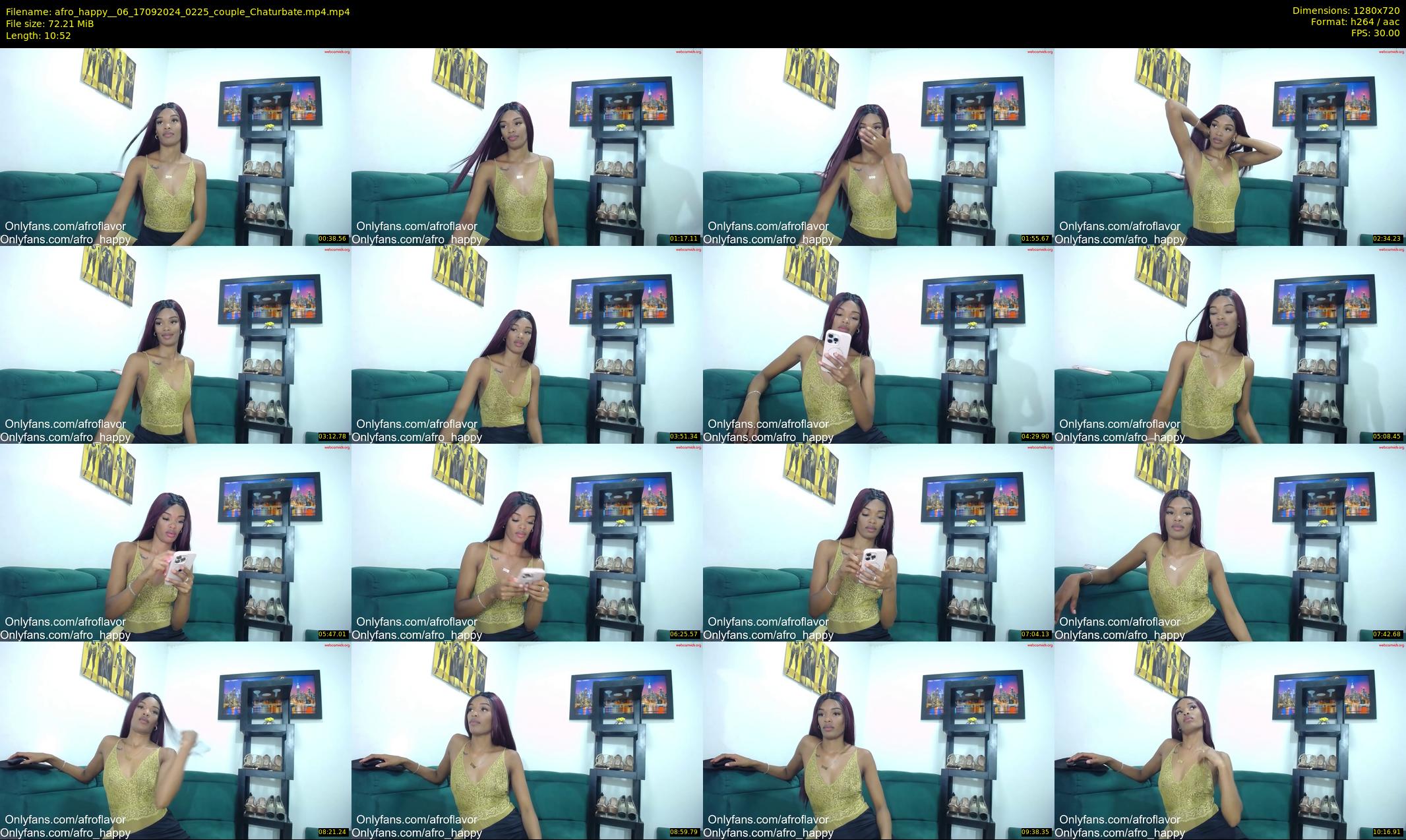 afro_happy__06 — 11 minute Chaturbate couple cam show recording, 720p, Sep 17, 2024