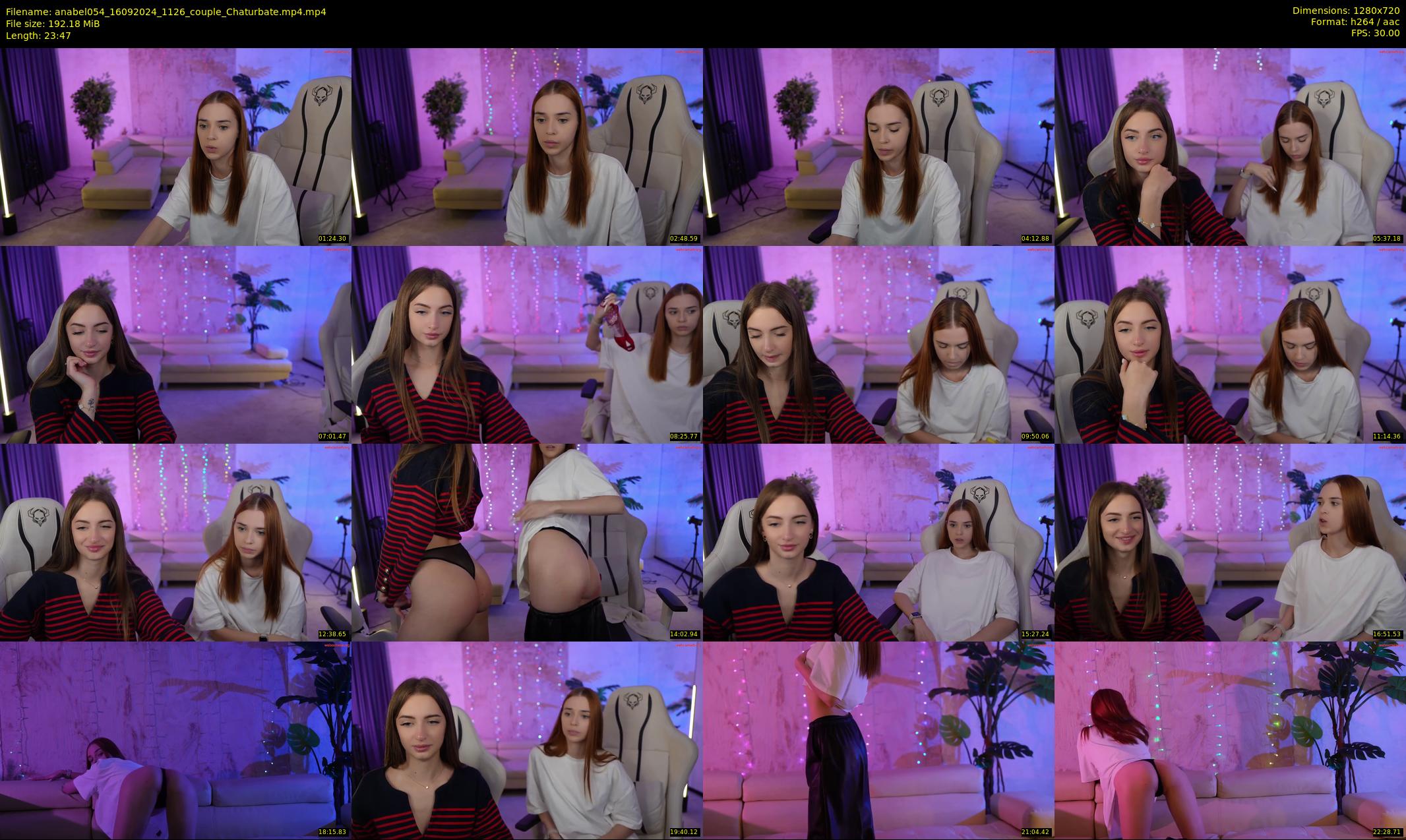 anabel054 — 24 minute Chaturbate female cam show recording, 720p, Sep 16, 2024