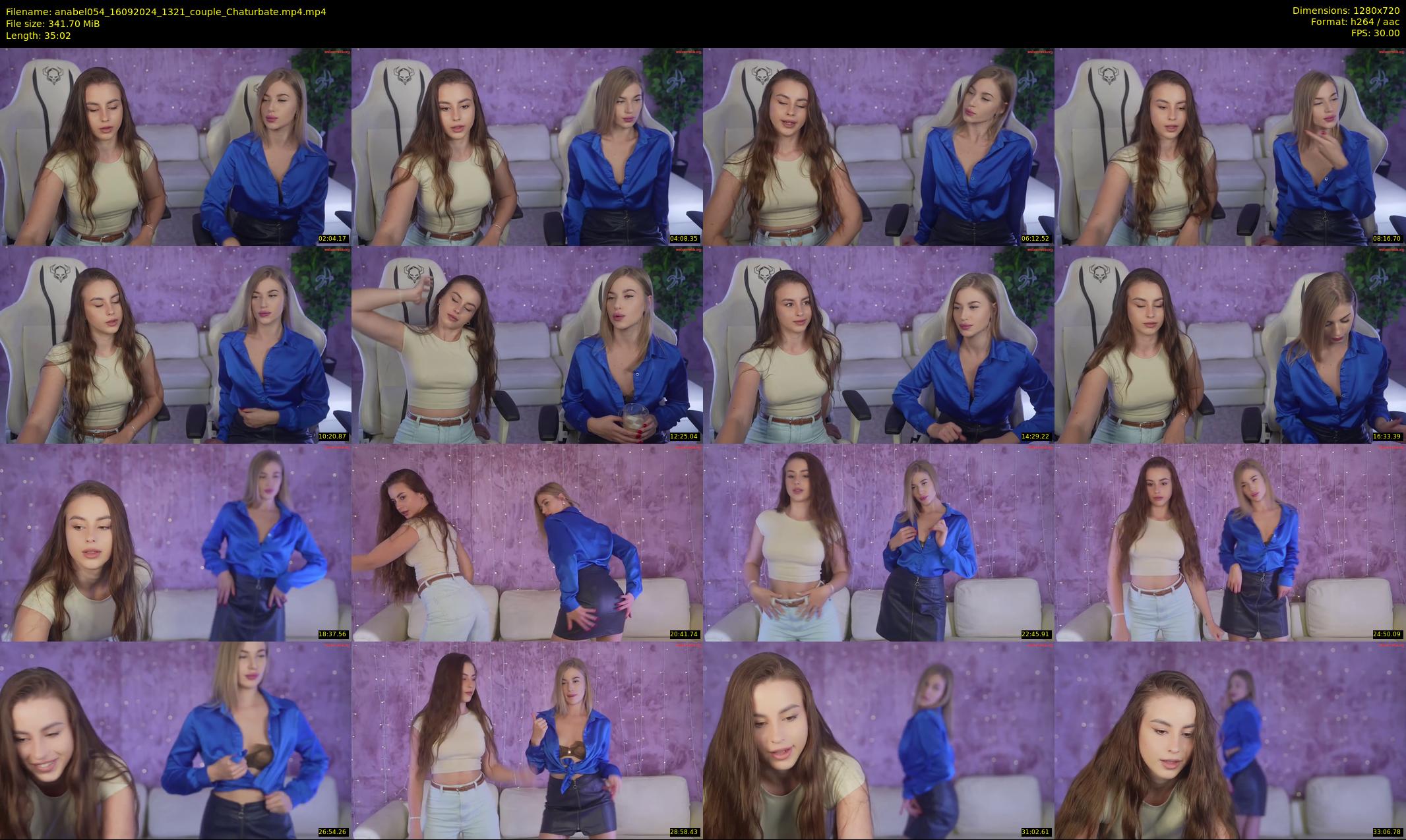 anabel054 — 36 minute Chaturbate female cam show recording, 720p, Sep 16, 2024