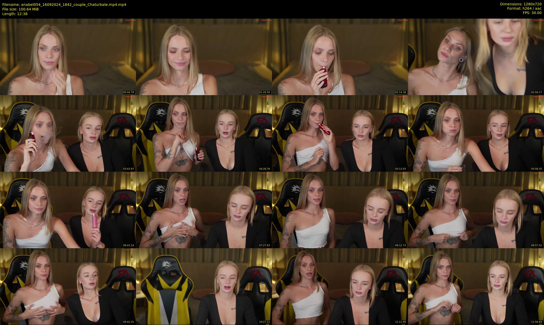 anabel054 — 13 minute Chaturbate female cam show recording, 720p, Sep 16, 2024