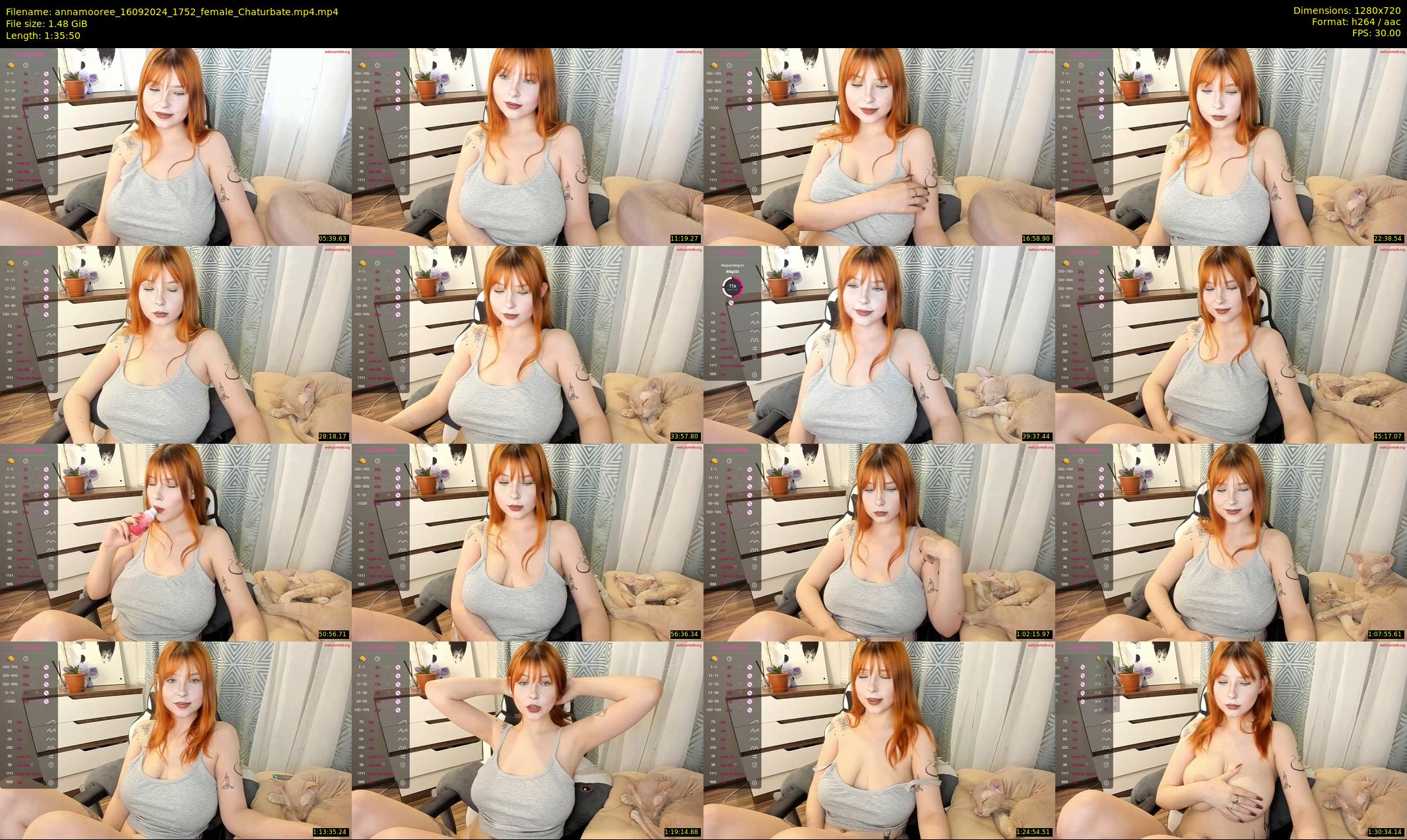 annamooree — 96 minute Chaturbate female cam show recording, 720p, Sep 16, 2024