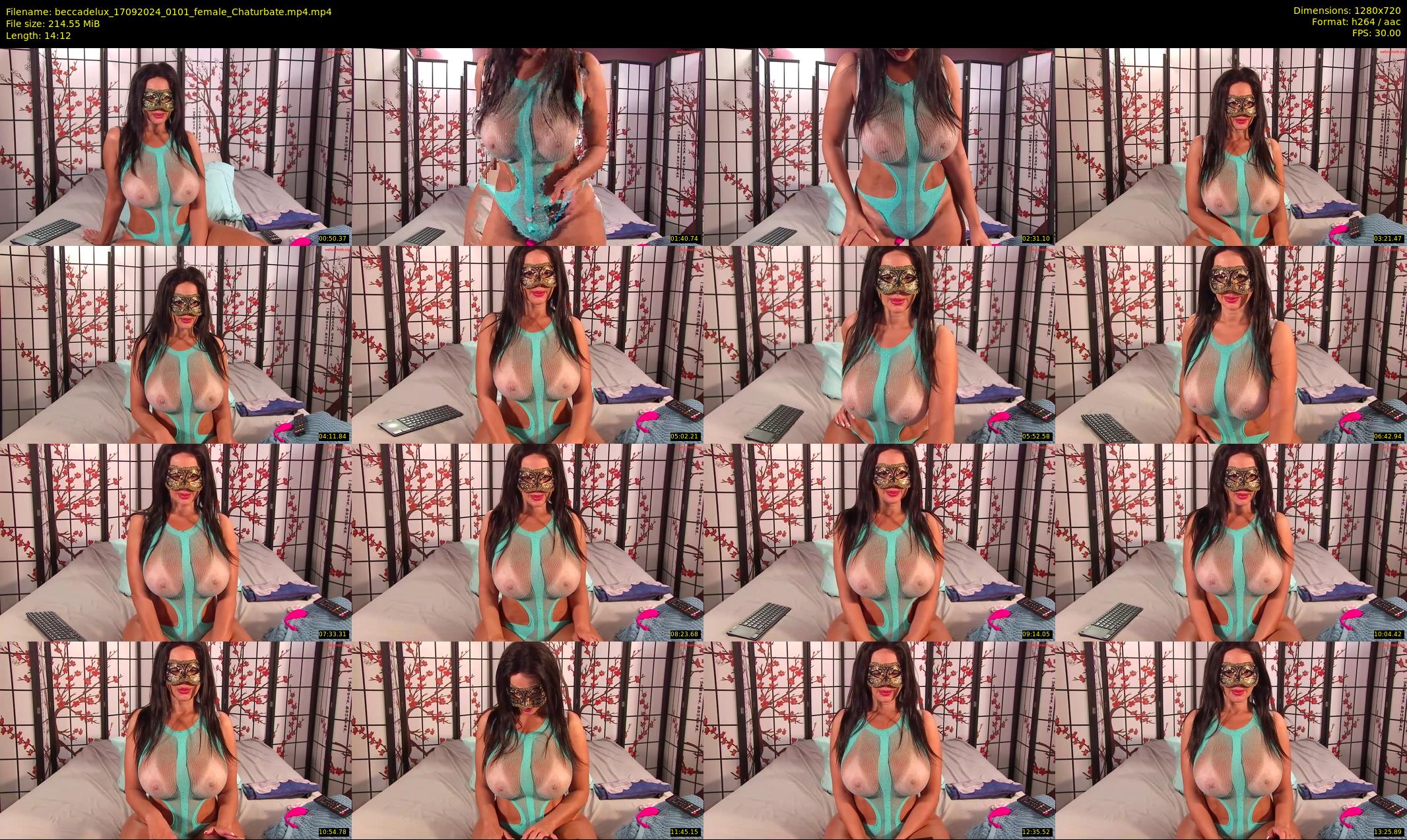 beccadelux — 15 minute Chaturbate female cam show recording, 720p, Sep 17, 2024