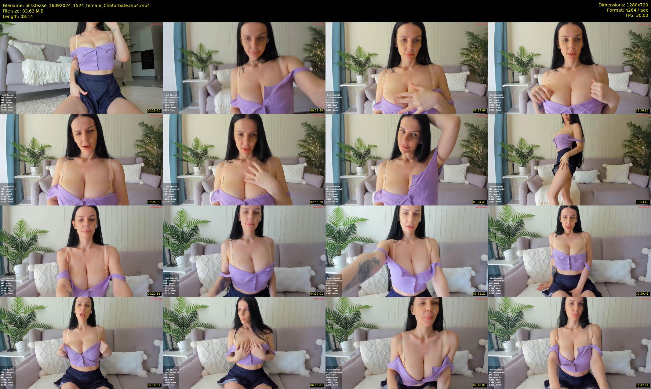 blisstease — 9 minute Chaturbate female cam show recording, 720p, Sep 16, 2024