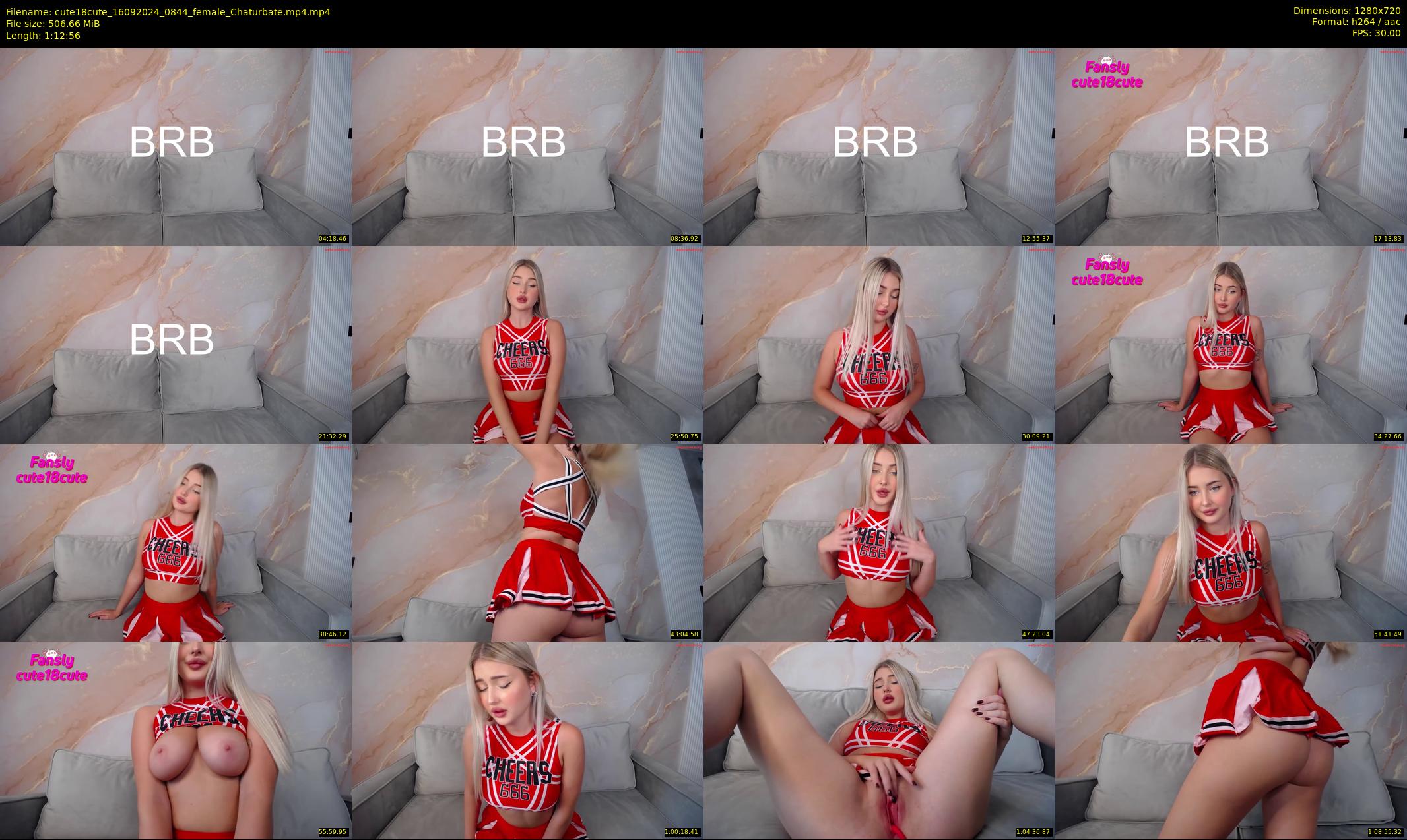 cute18cute — 73 minute Chaturbate female cam show recording, 720p, Sep 16, 2024