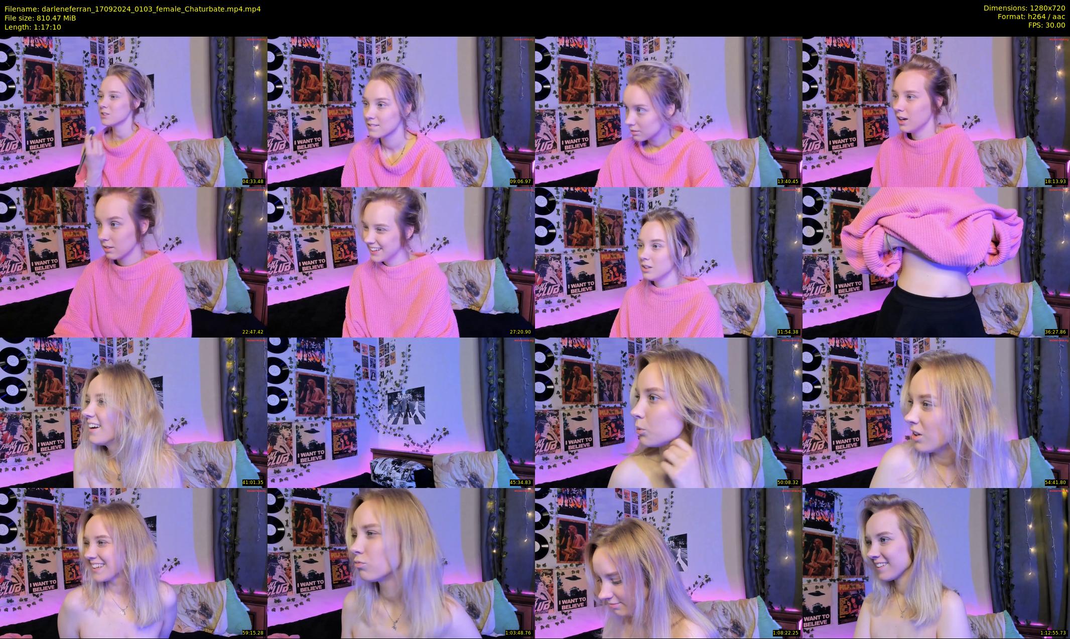 darleneferran — 78 minute Chaturbate female cam show recording, 720p, Sep 17, 2024