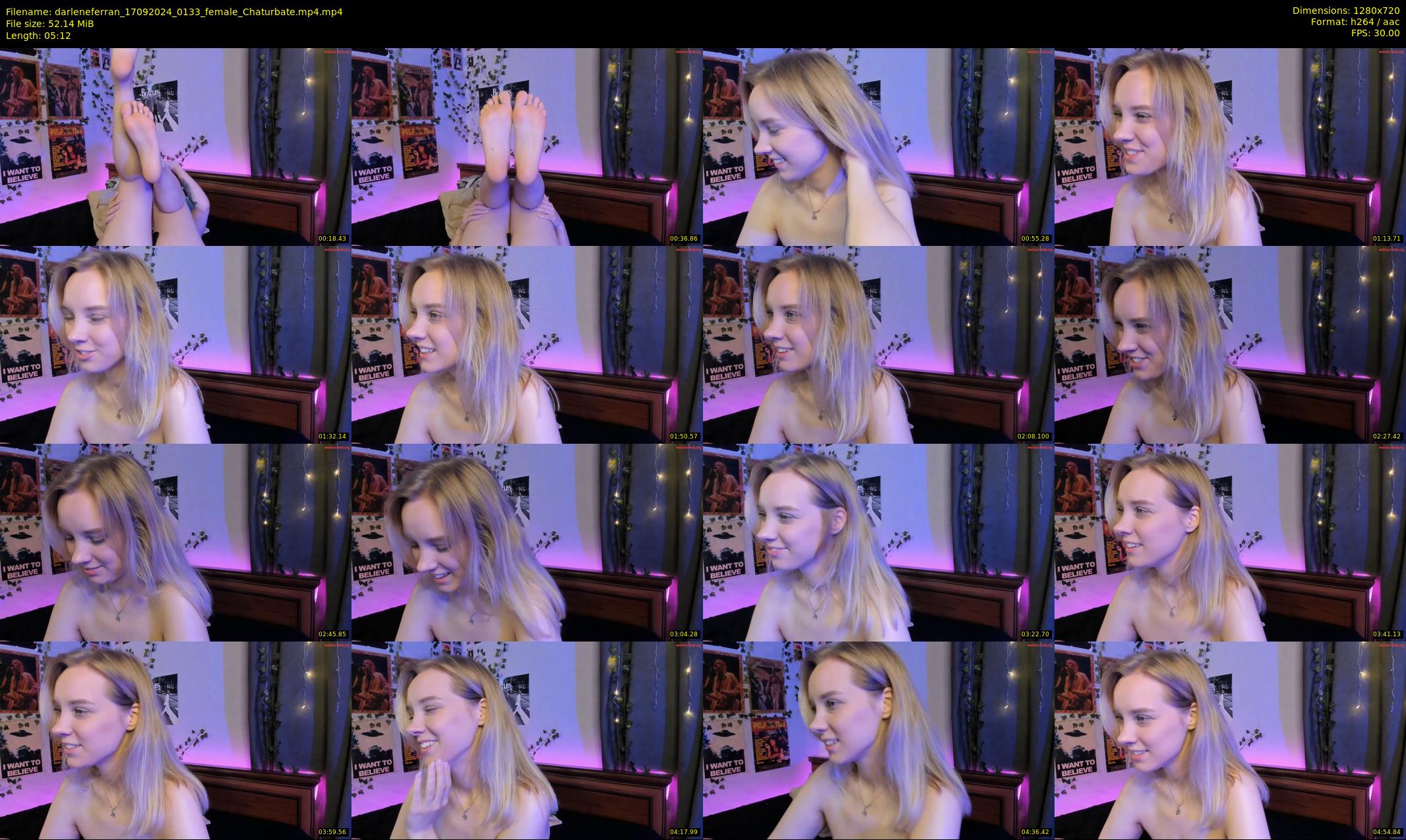 darleneferran — 6 minute Chaturbate female cam show recording, 720p, Sep 17, 2024