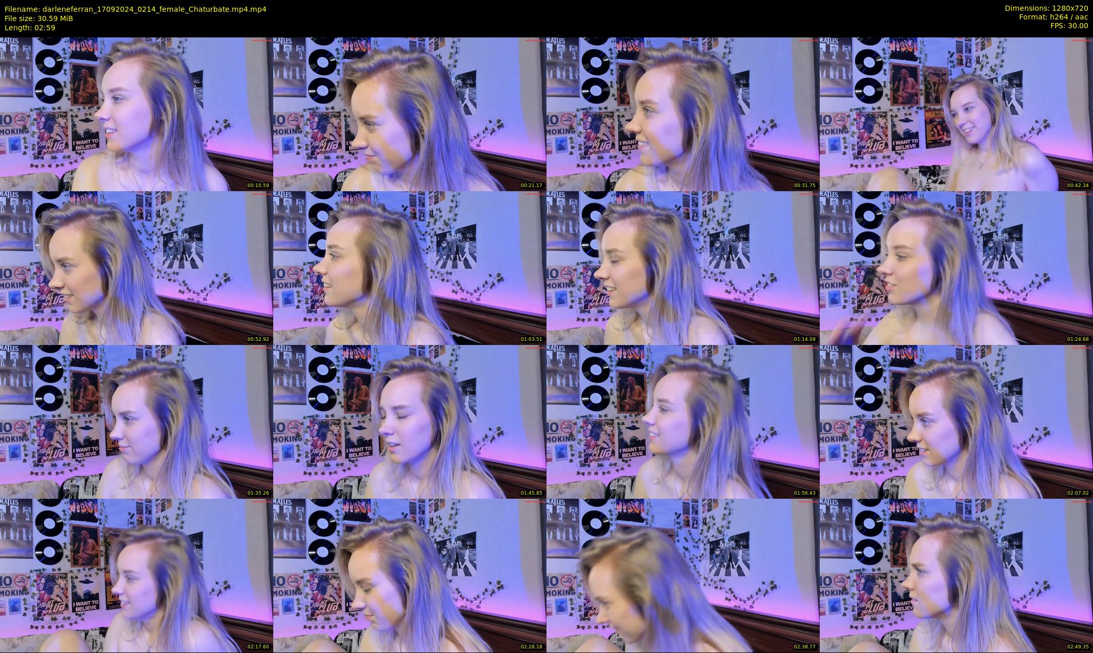 darleneferran — 3 minute Chaturbate female cam show recording, 720p, Sep 17, 2024