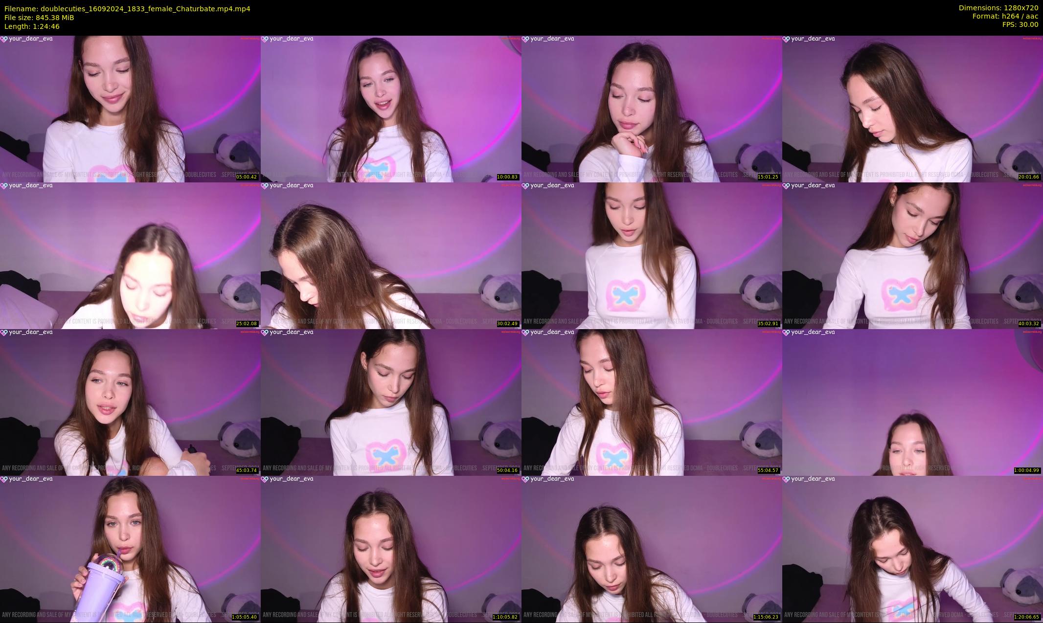 doublecuties — 85 minute Chaturbate couple cam show recording, 720p, Sep 16, 2024